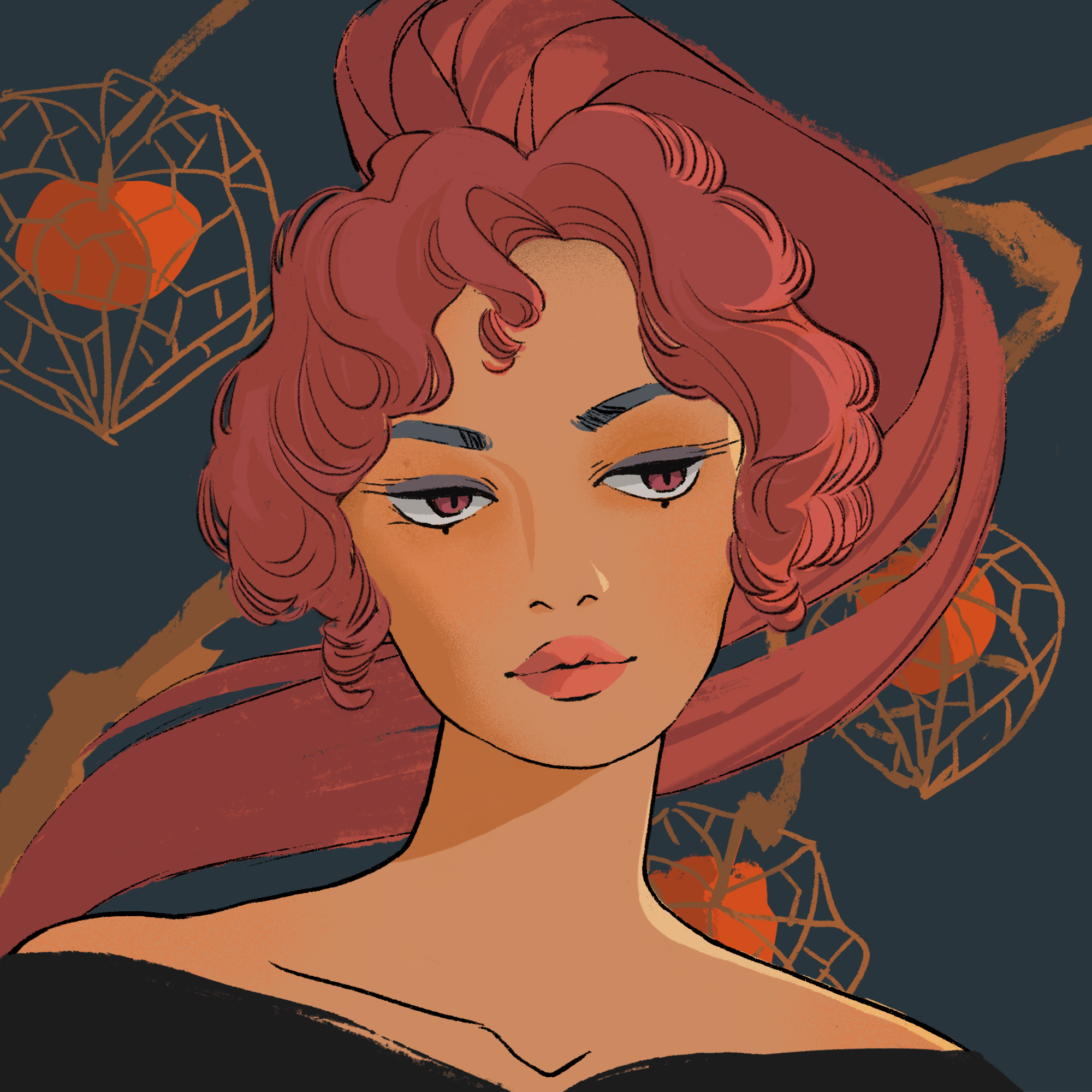 a portrait of Bagana the smoking