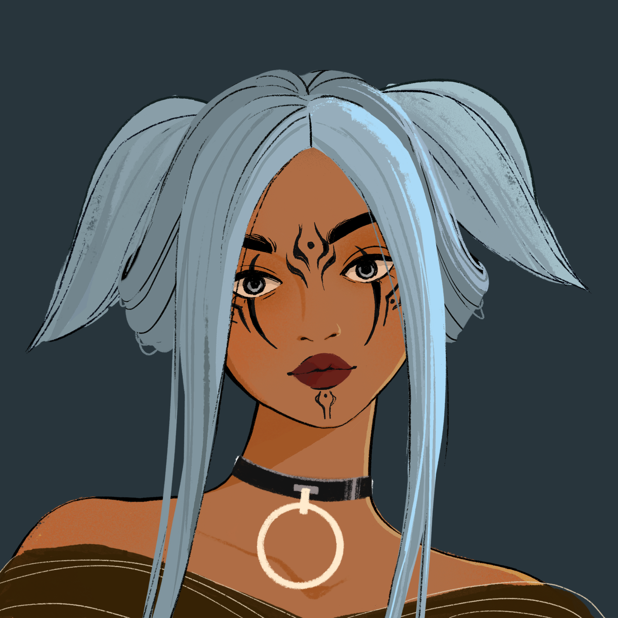 a portrait of Flood the intense