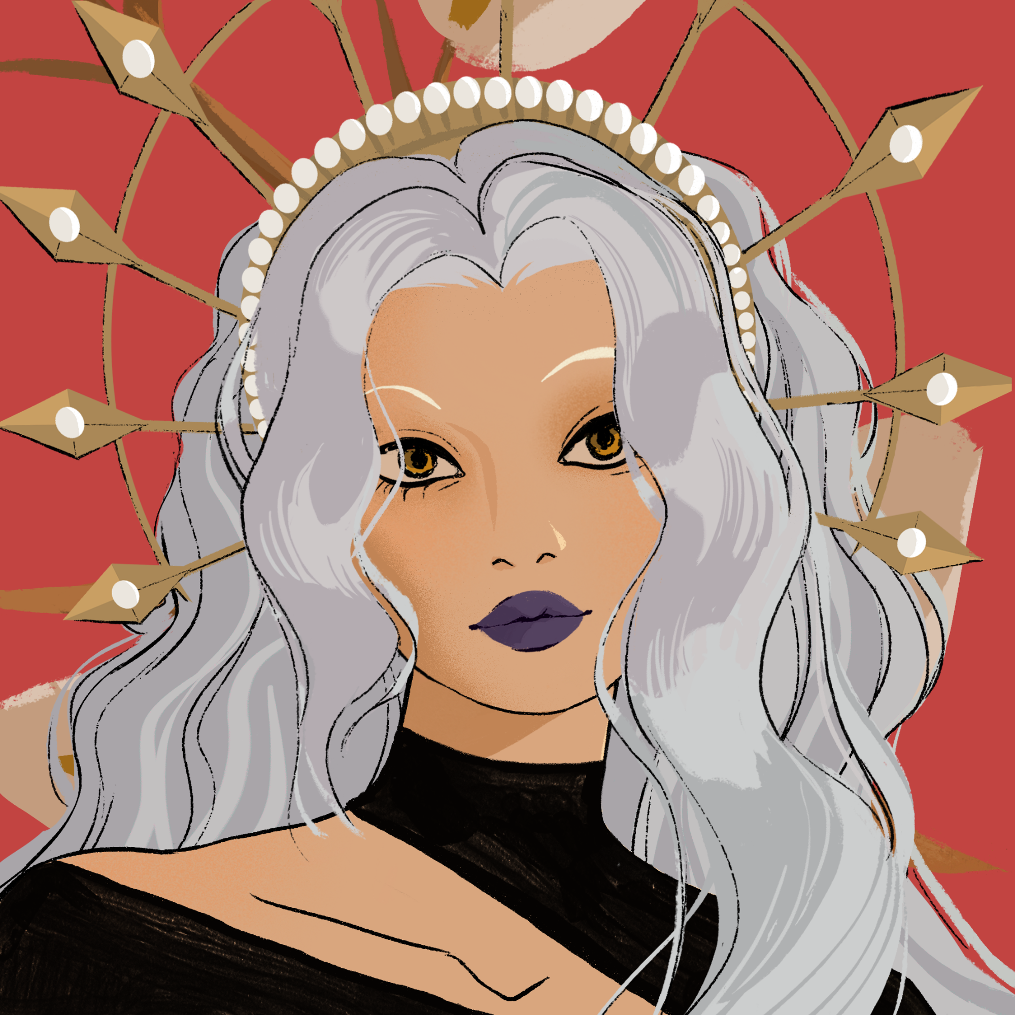 a portrait of Crepe amulet