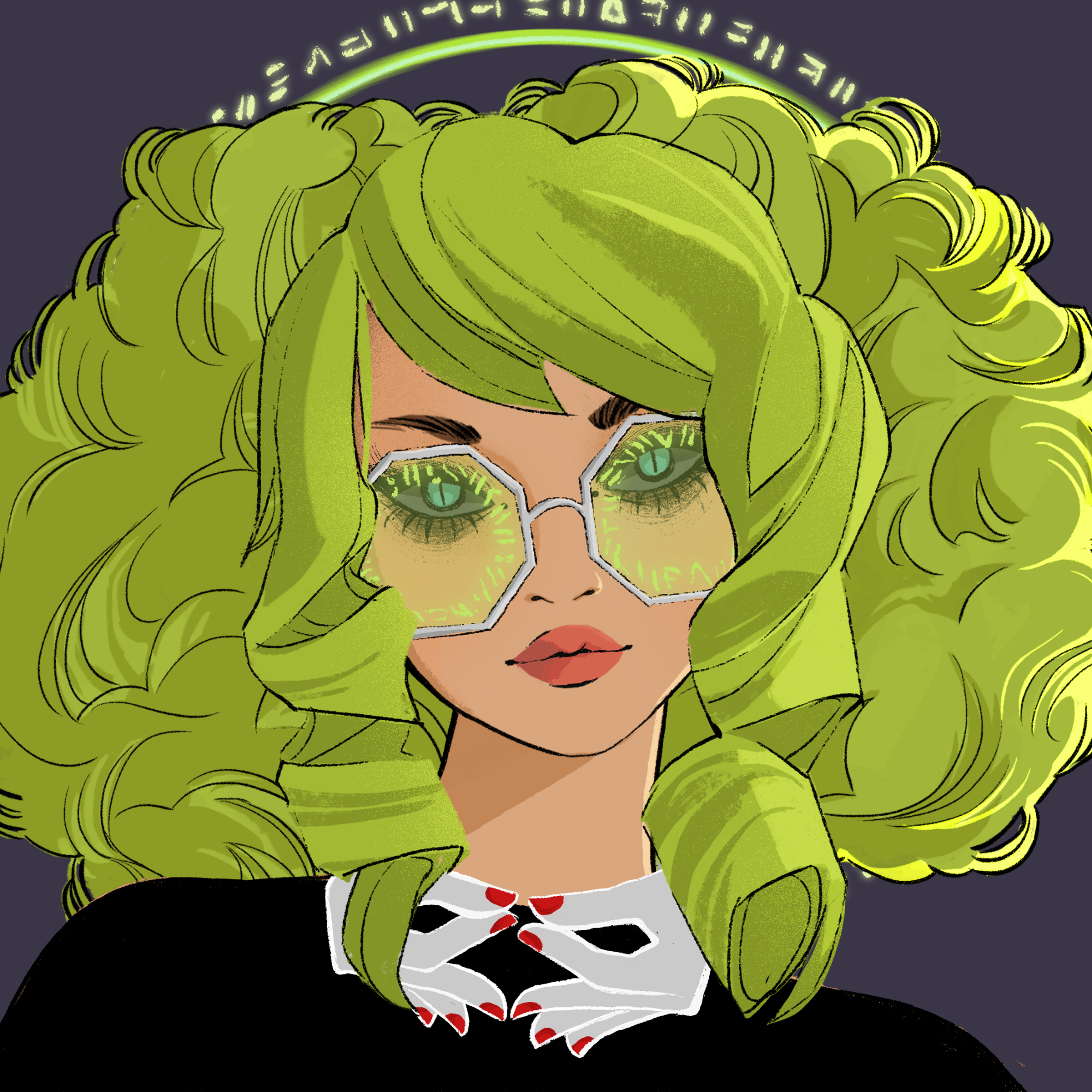 a portrait of Caelum, the genuine glow