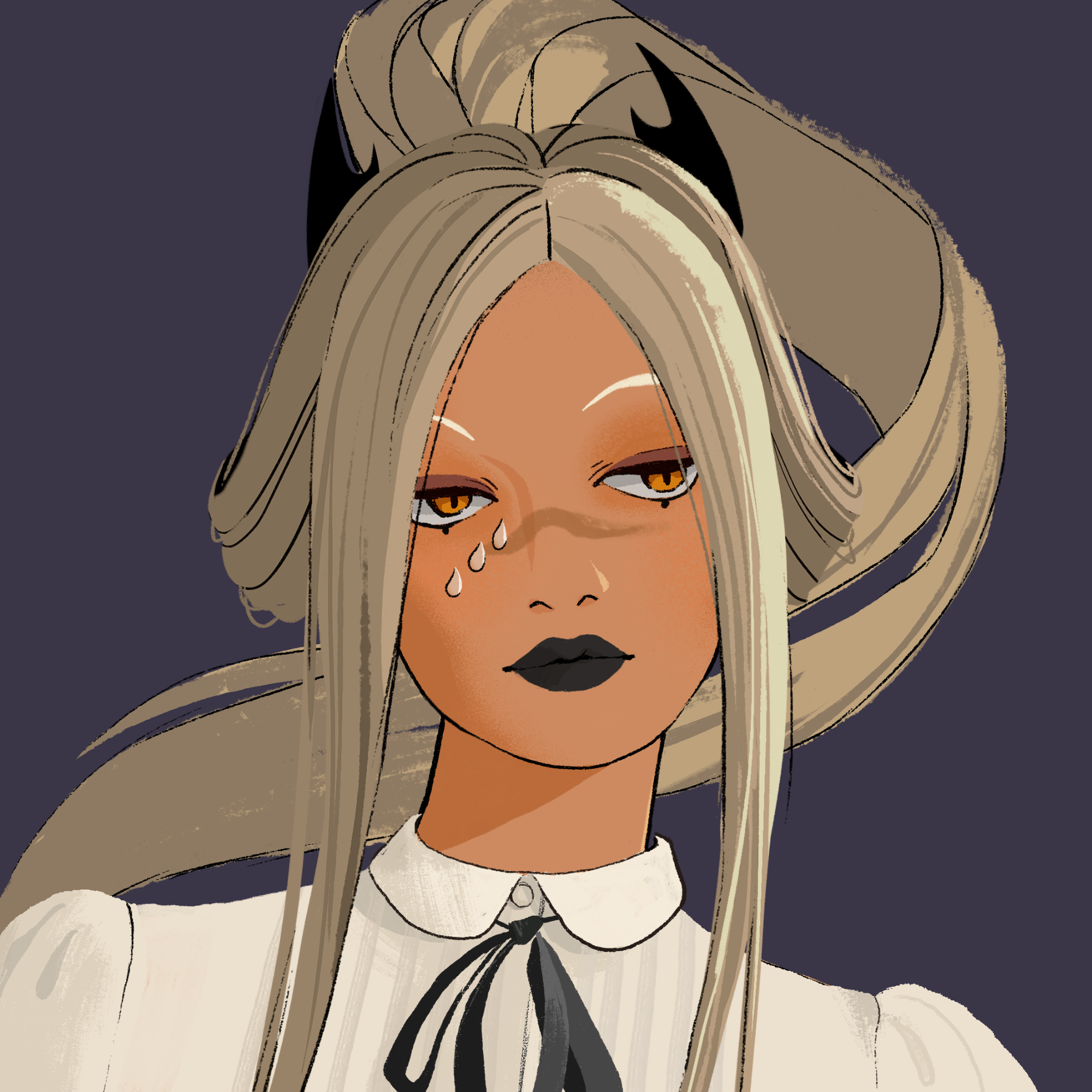 a portrait of Indium the midnight