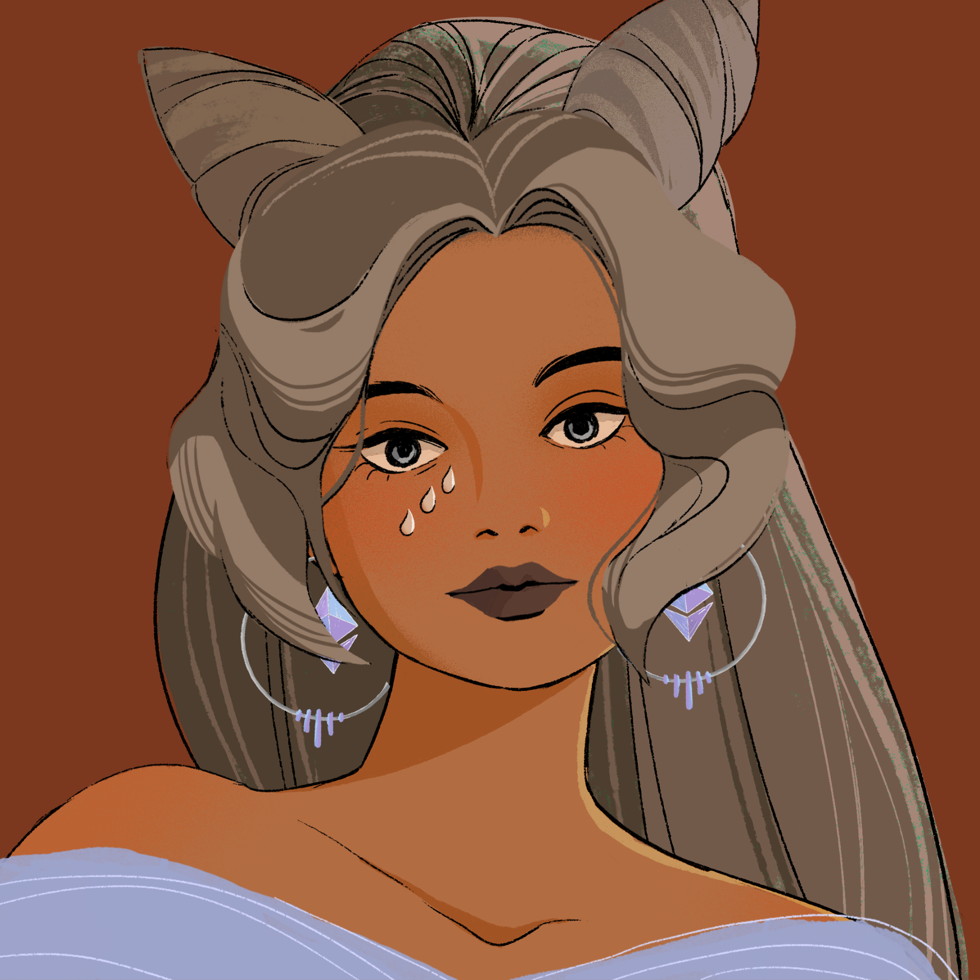 a portrait of Heliotrope, the seductive tambourine