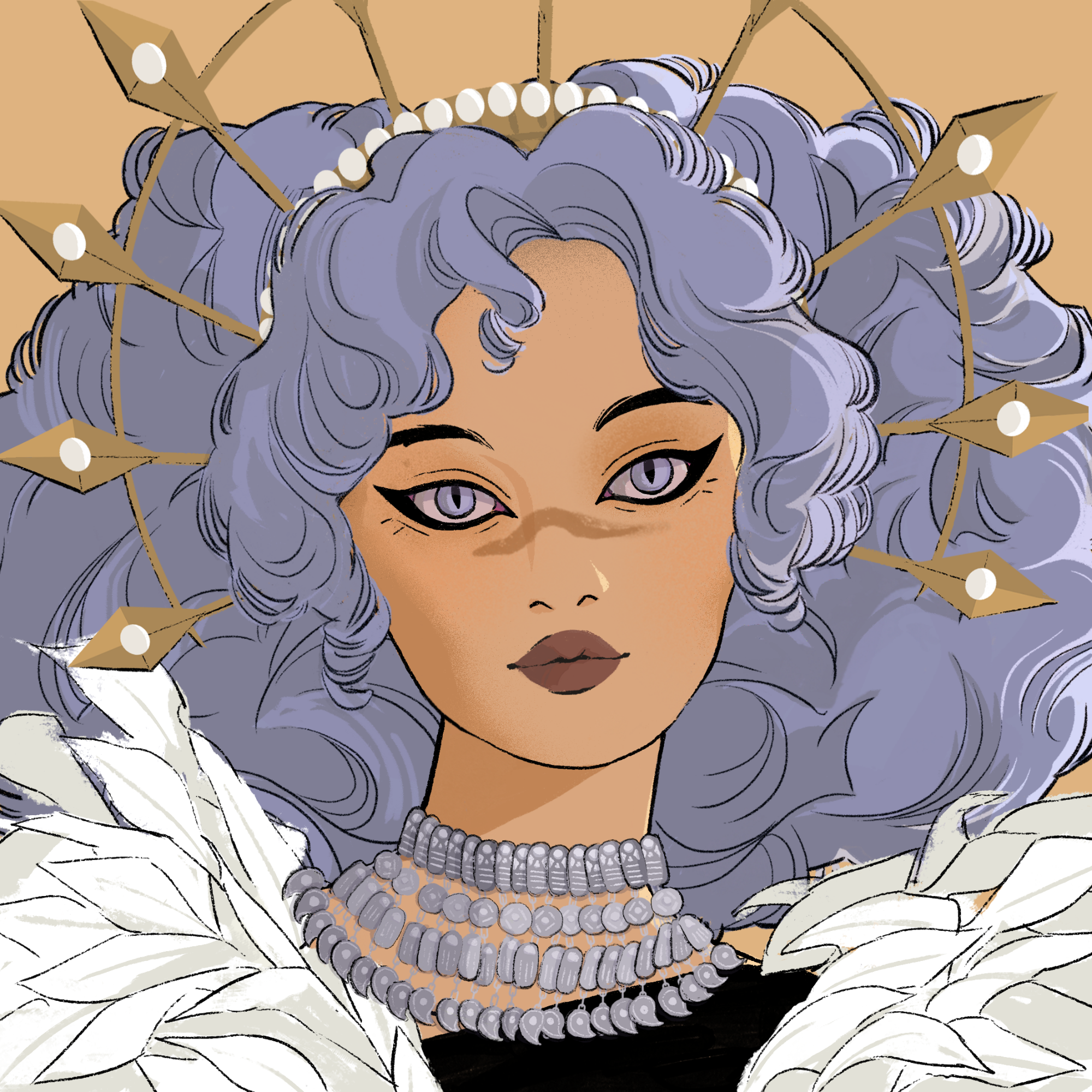 a portrait of Zircon, the alluring chalice