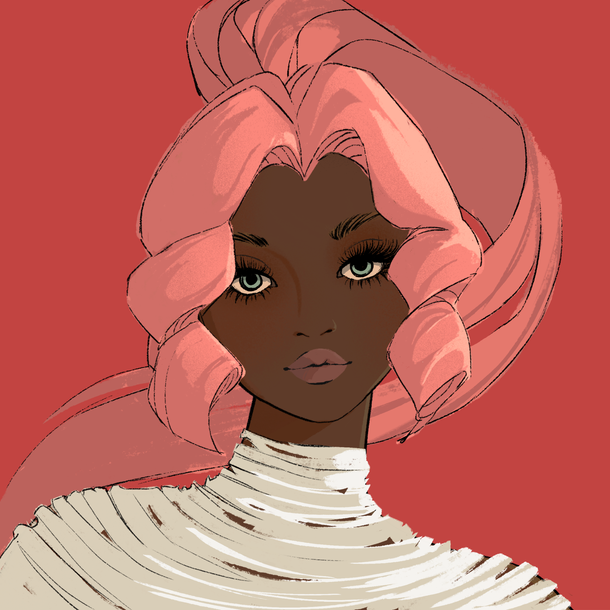 a portrait of Daphne the soft