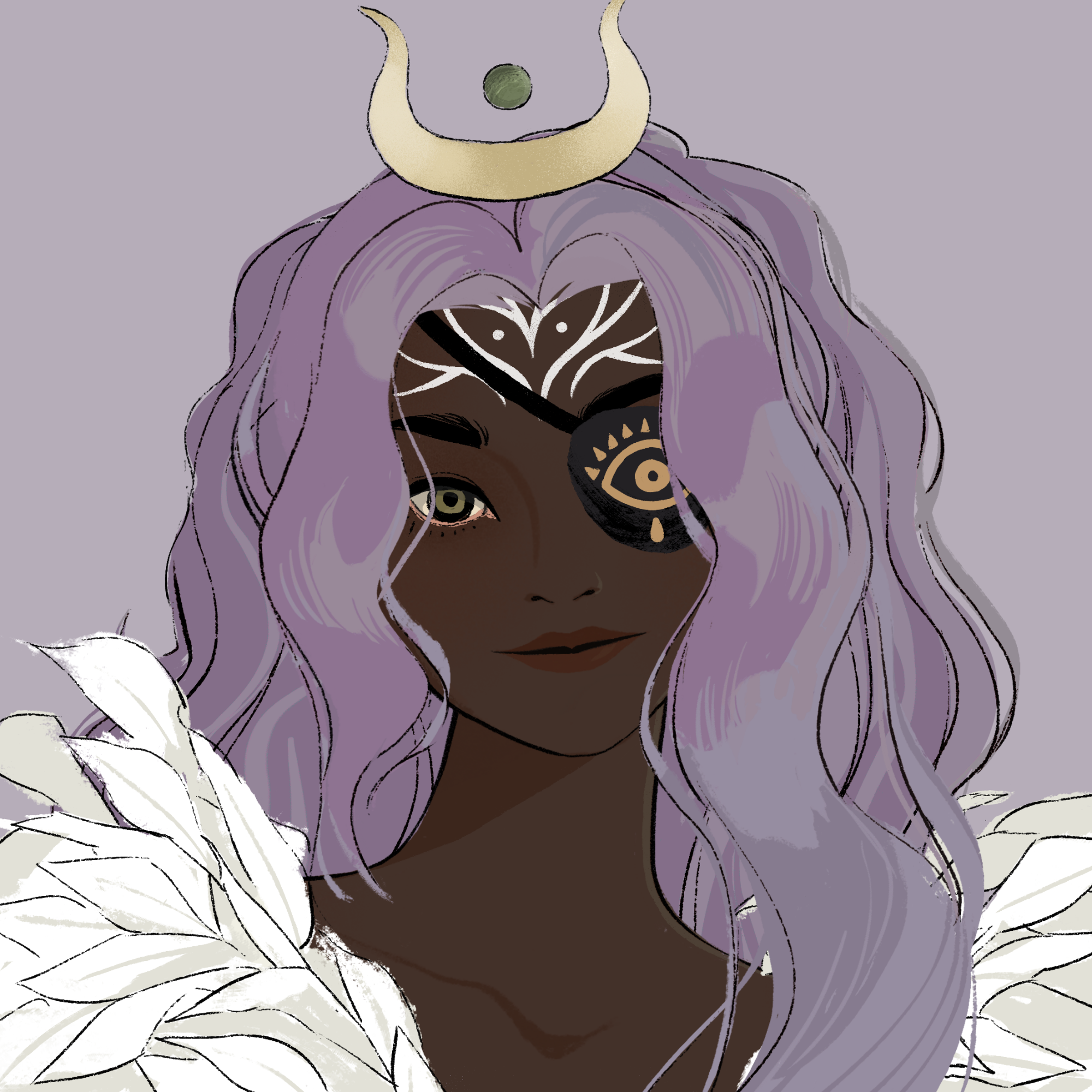 a portrait of Clover the lonely