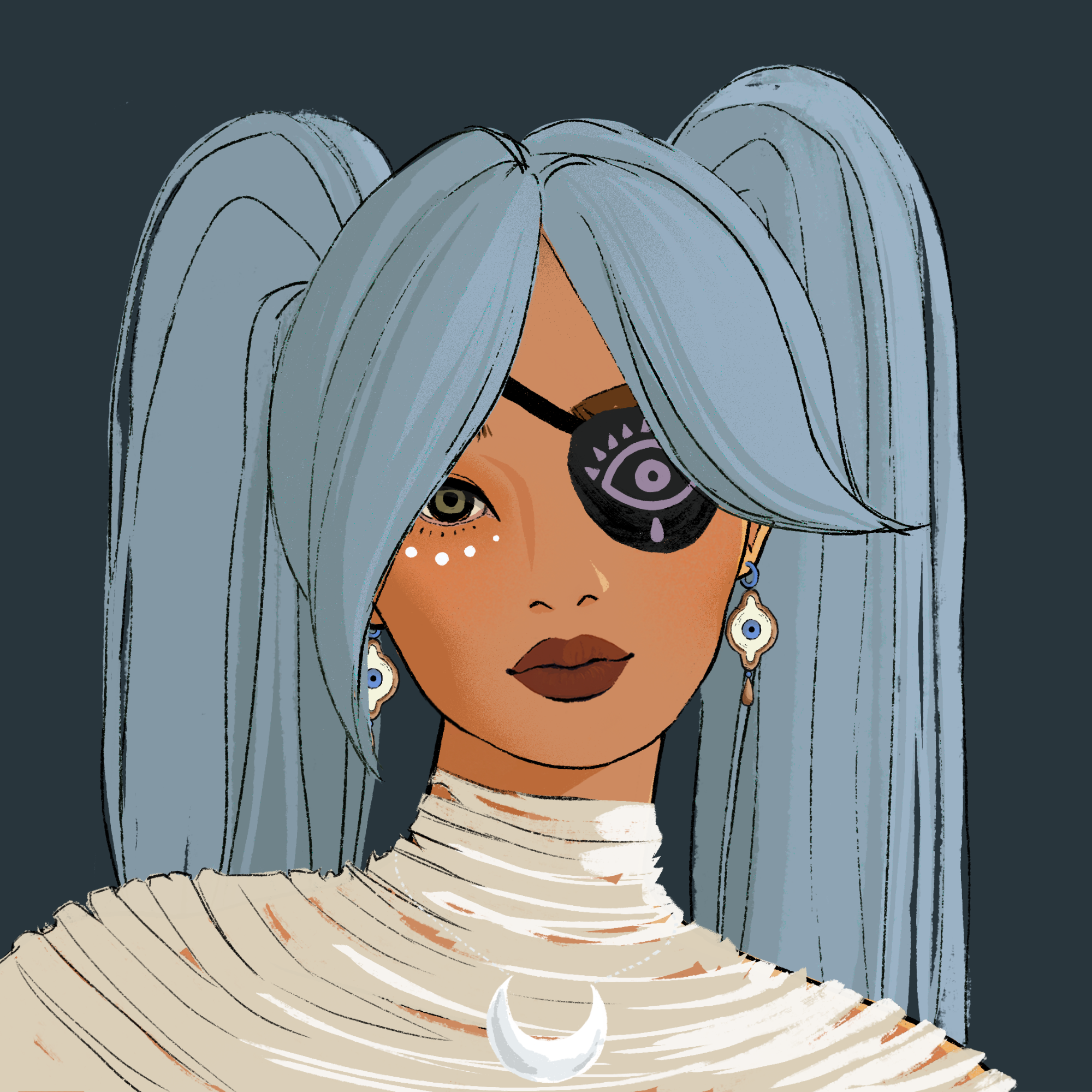 a portrait of Zahara the murky