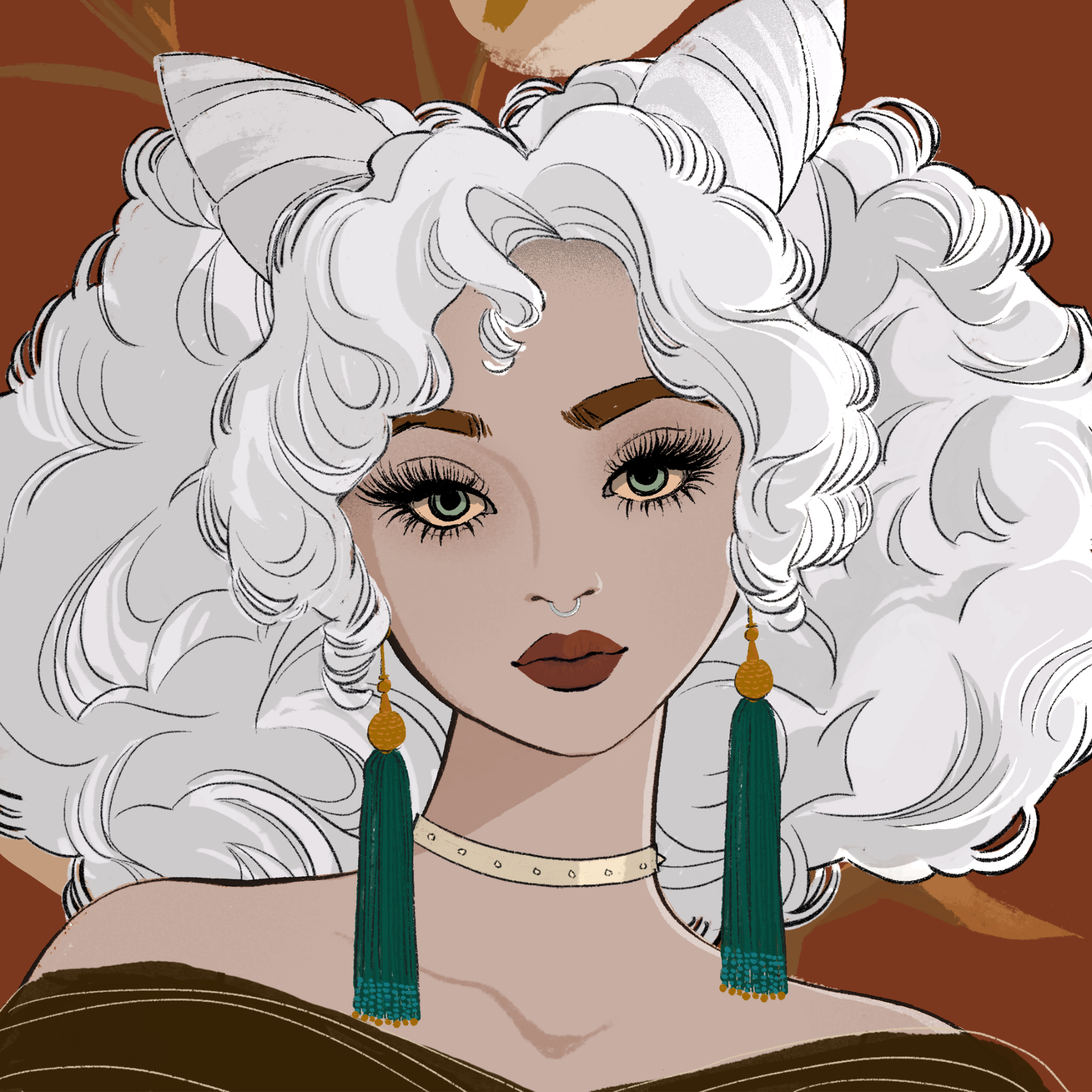 a portrait of Citrine, the beguiling flounce