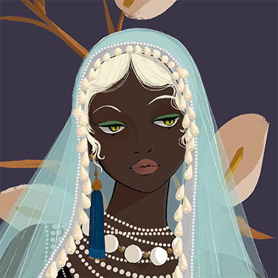 image of lady porcelain