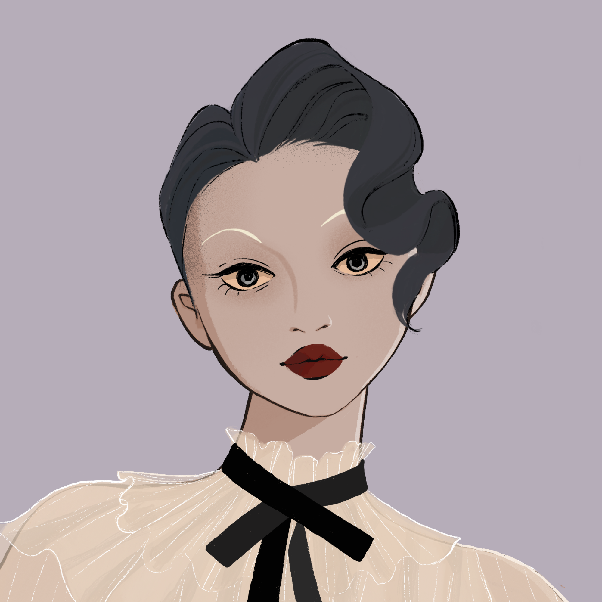 a portrait of Lanthanum, the shaded hourglass