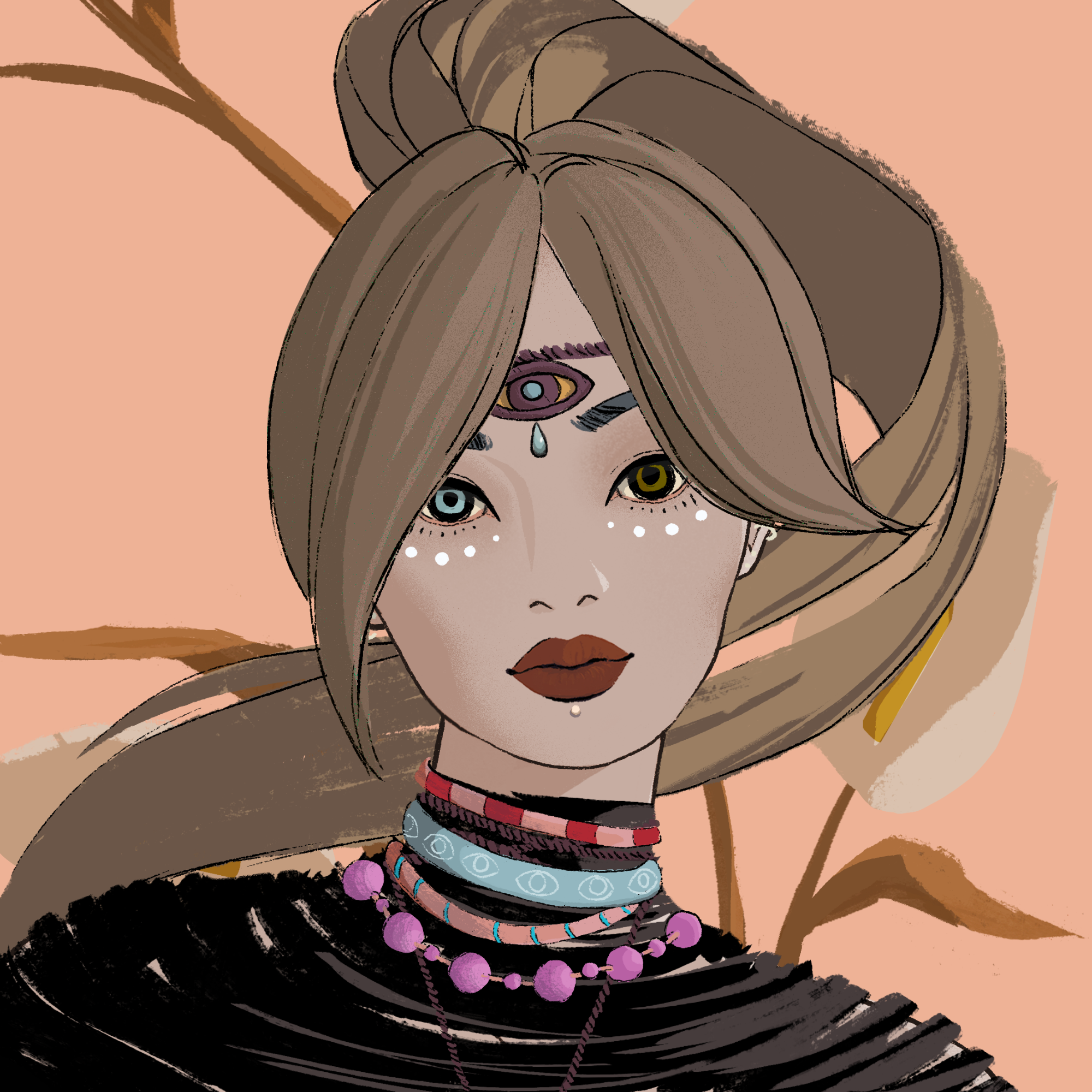 a portrait of Sage, the vague kelp