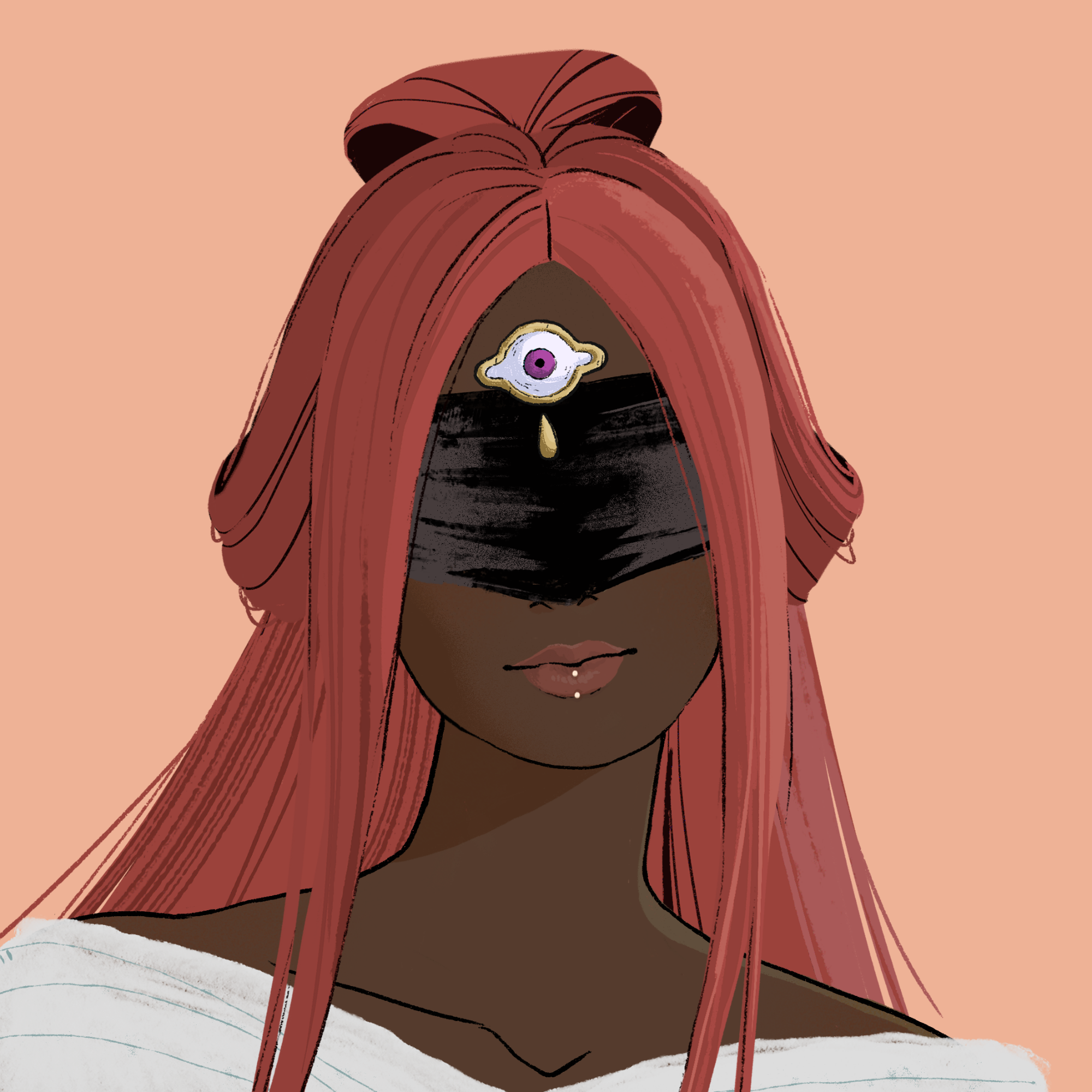 a portrait of Plum the ambrosial