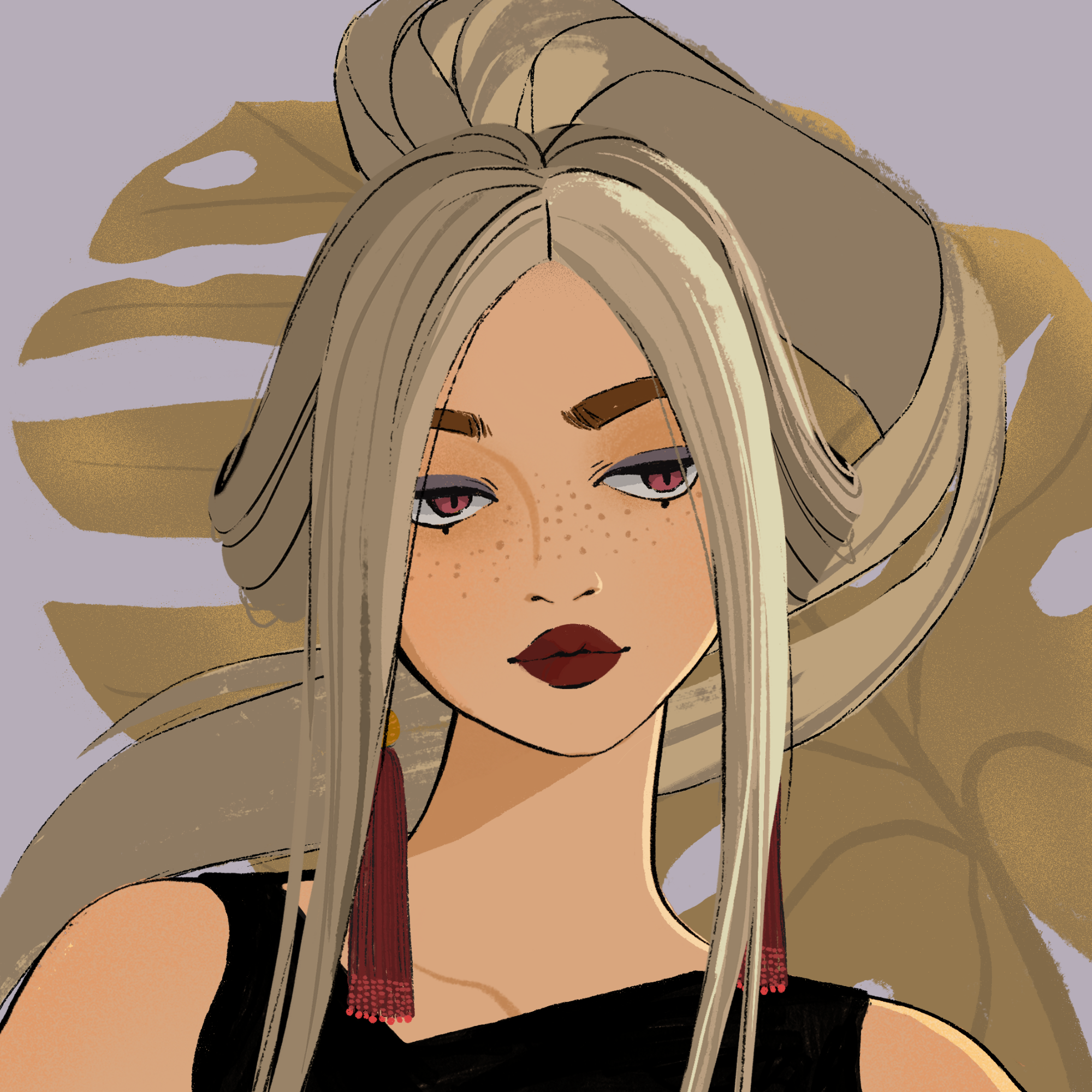 a portrait of Silk, the entrancing vanity