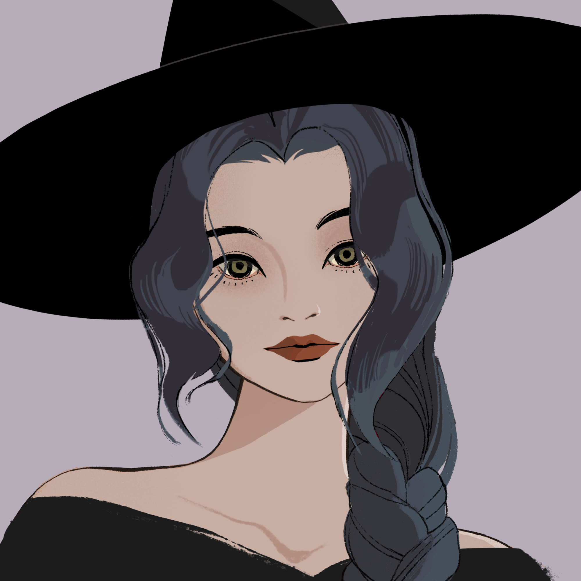 a portrait of Lavender the stylish