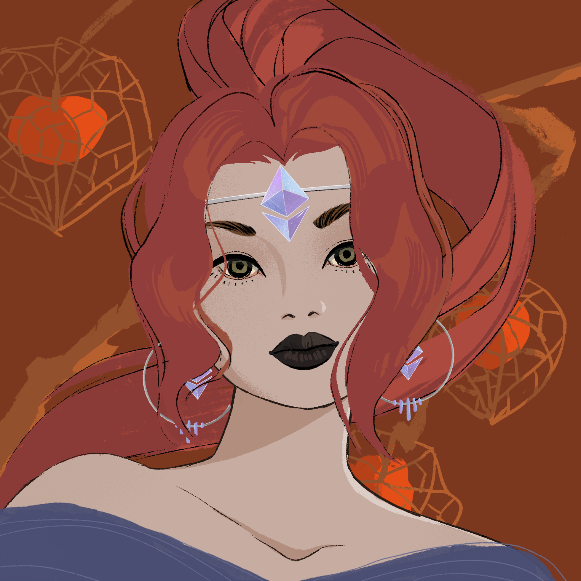 a portrait of Frangipani the beautiful