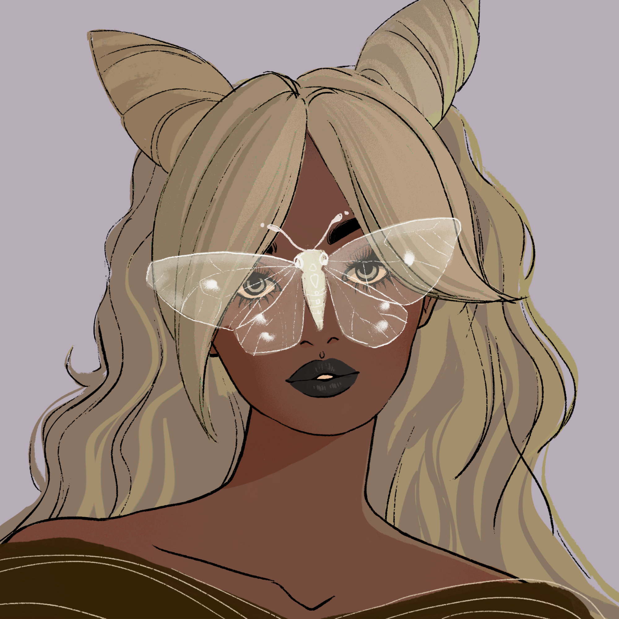 a portrait of Mademoiselle horn