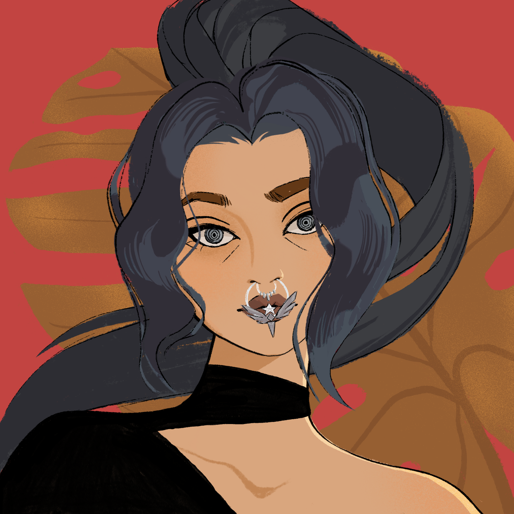 a portrait of Landslide of the demon market