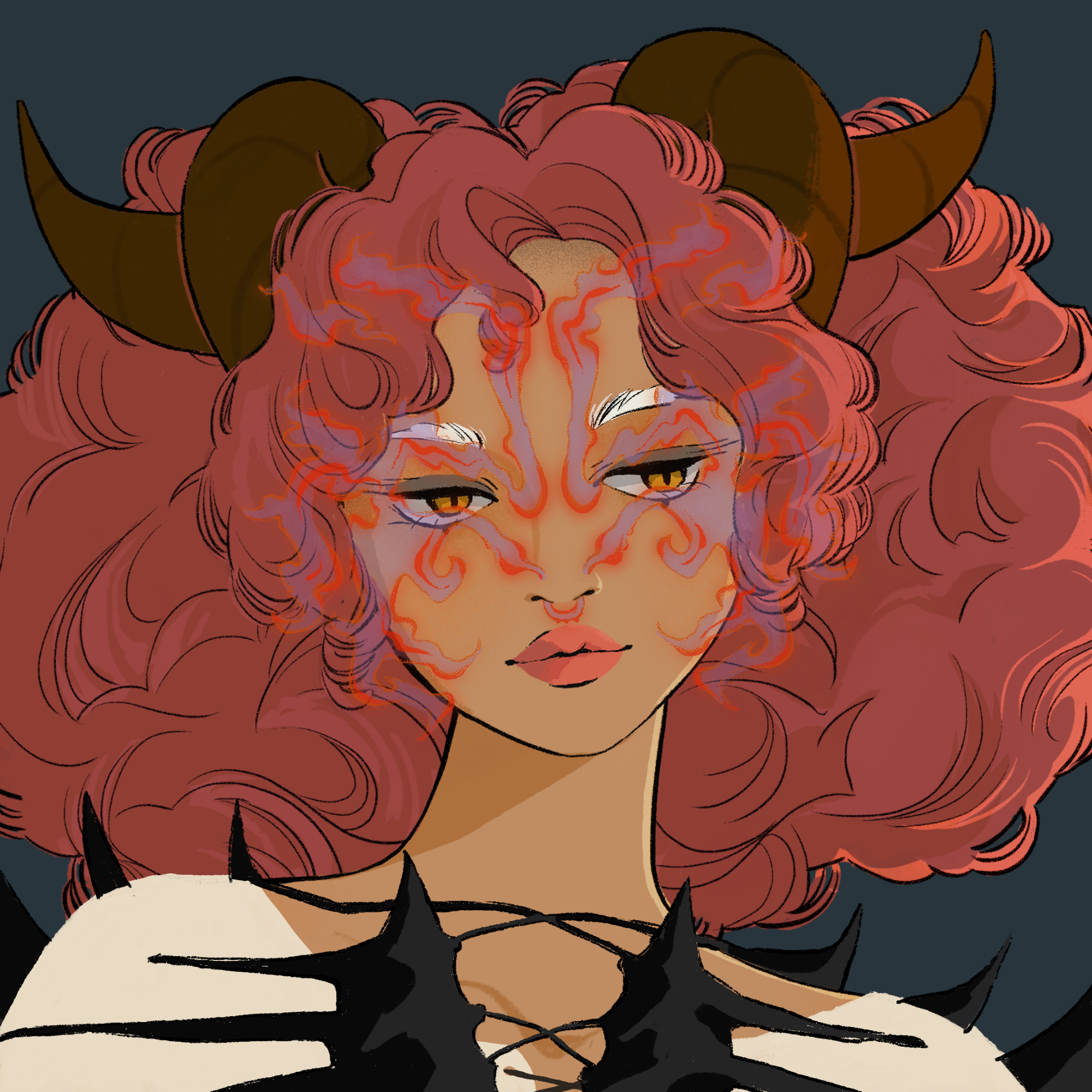 a portrait of Saba, the burgundy bottle rocket