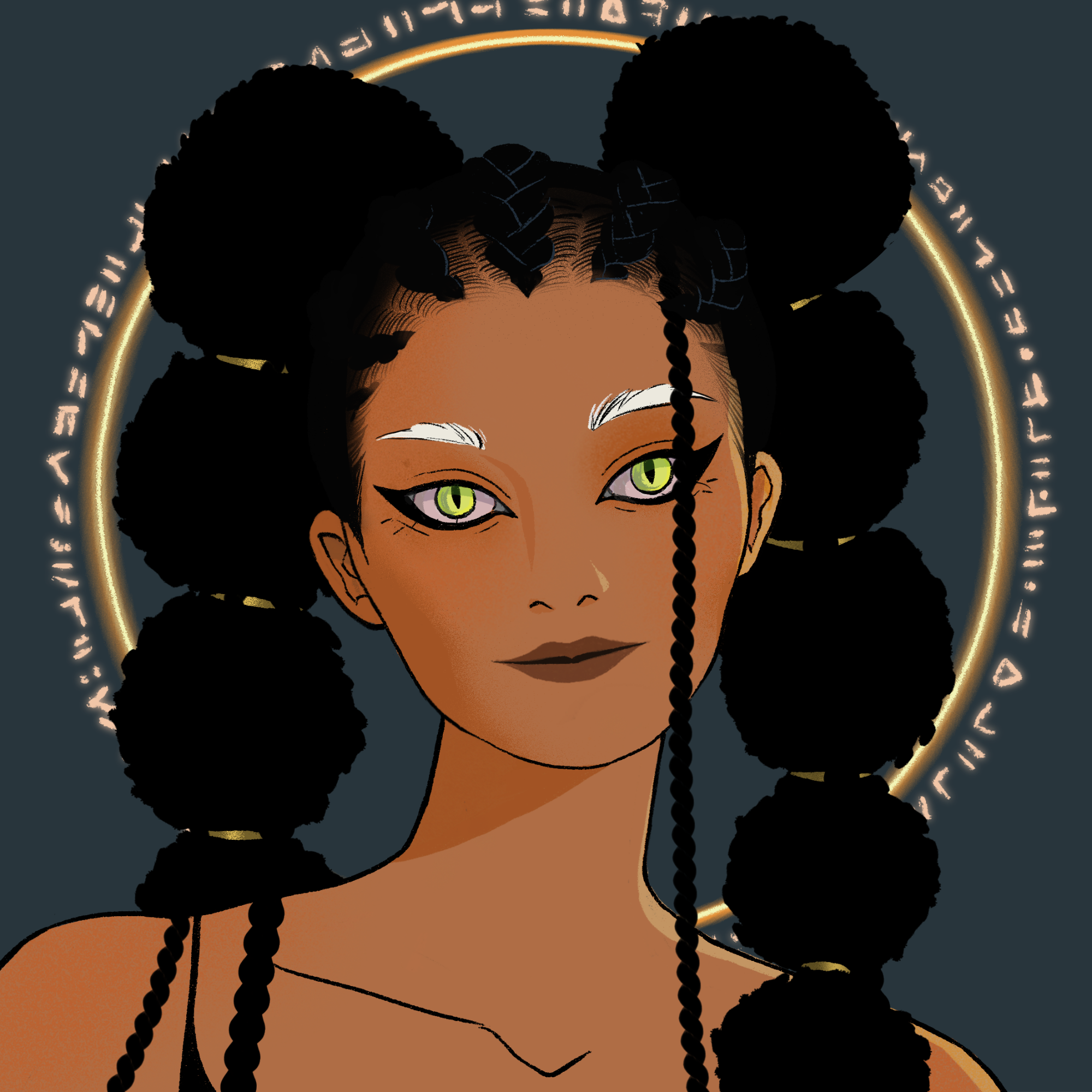a portrait of Ara of the hallowed halls
