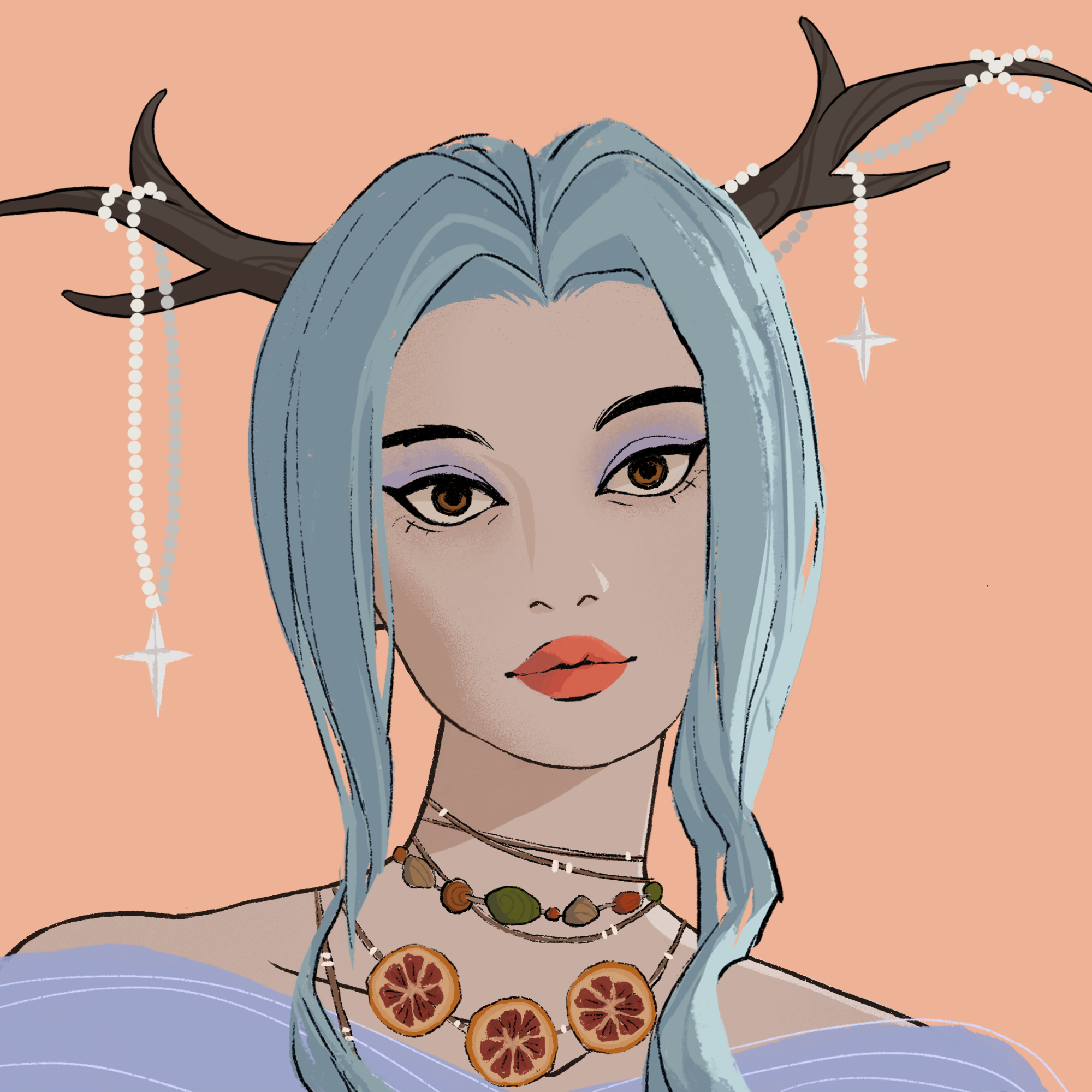 a portrait of Hen the druidic