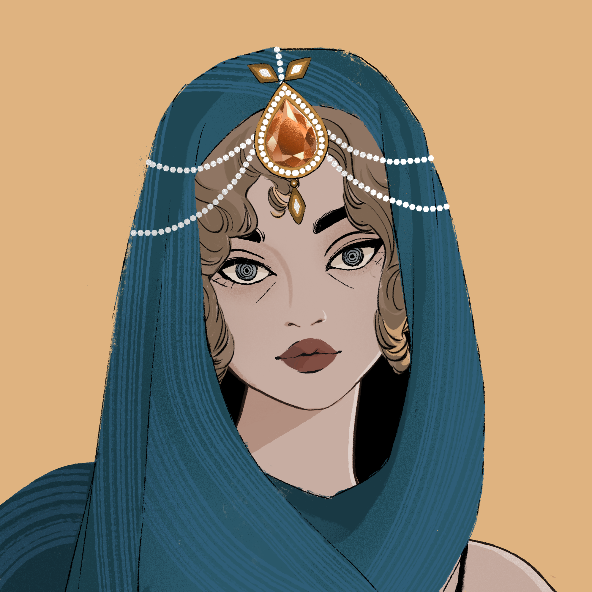 a portrait of Calone, the seductive horn