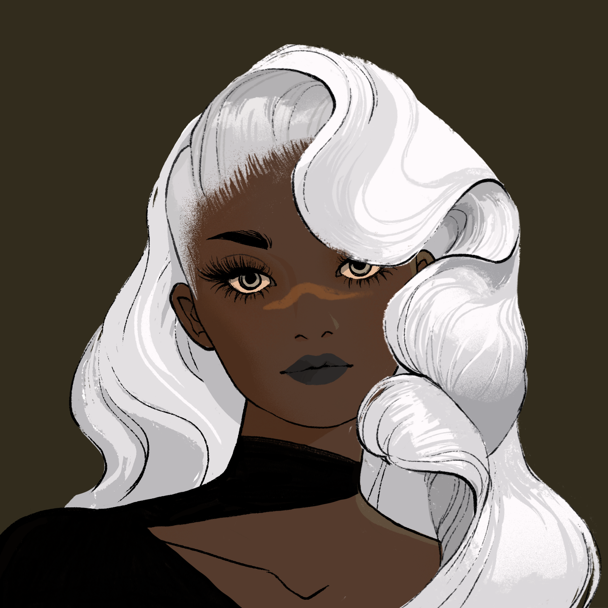 a portrait of Alizarin, the unceassing spear