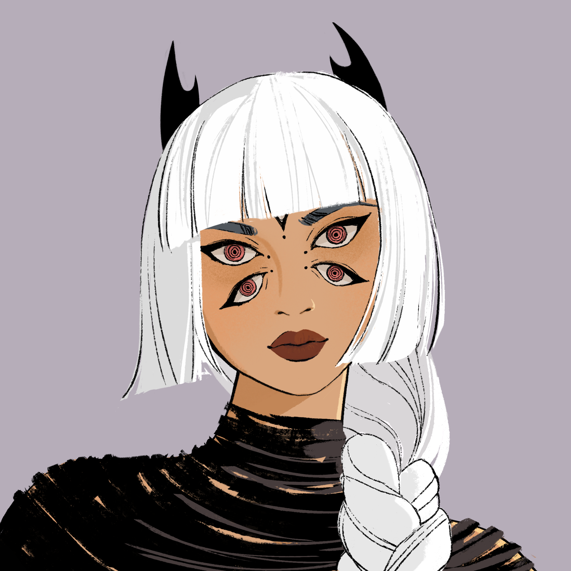 a portrait of Fogo, the uncanny smoke