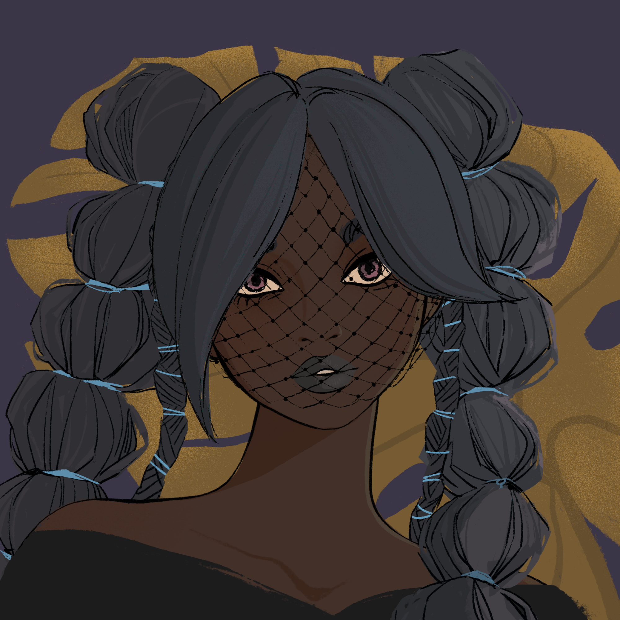 a portrait of Francium, the shadowed curse