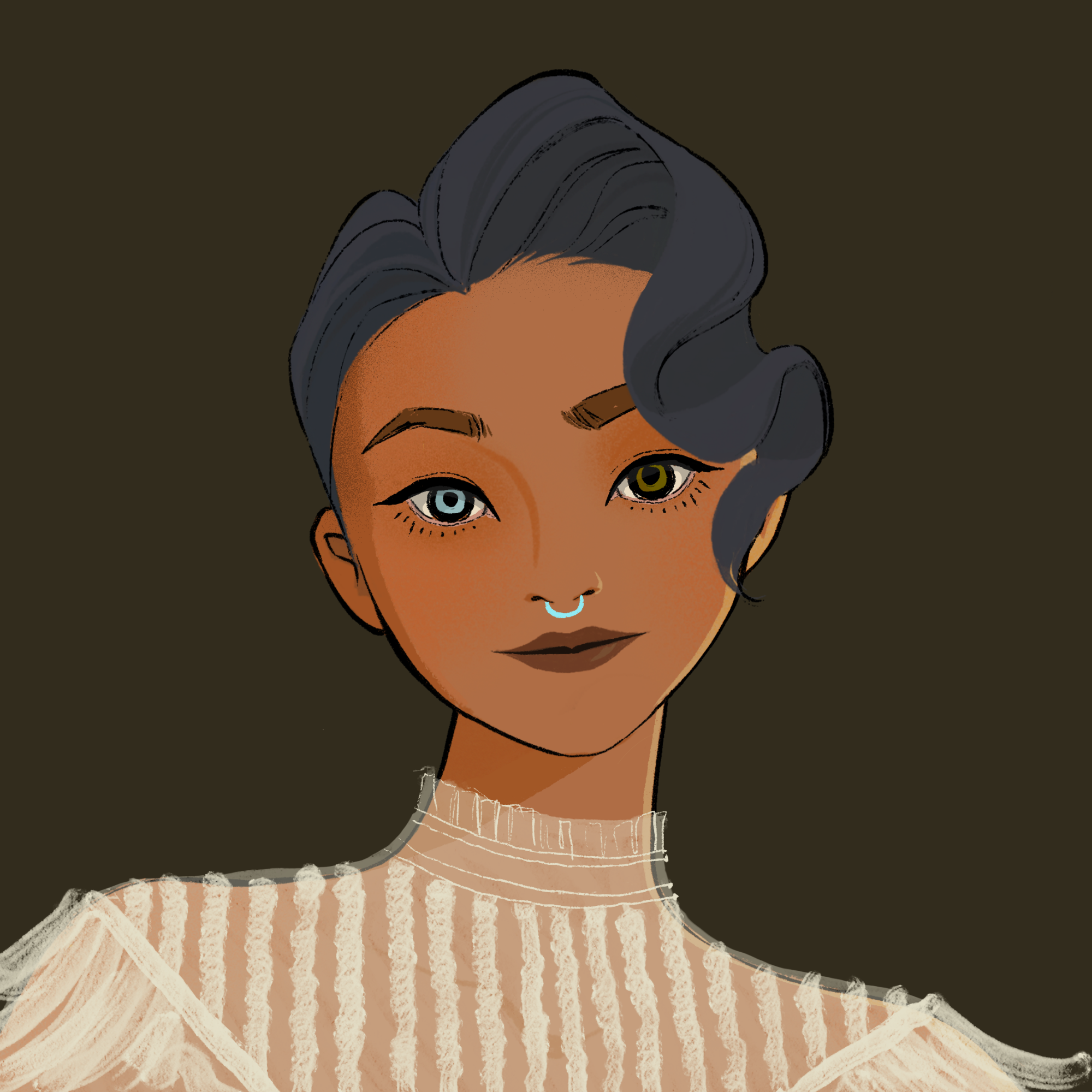 a portrait of Hafnium the stoic