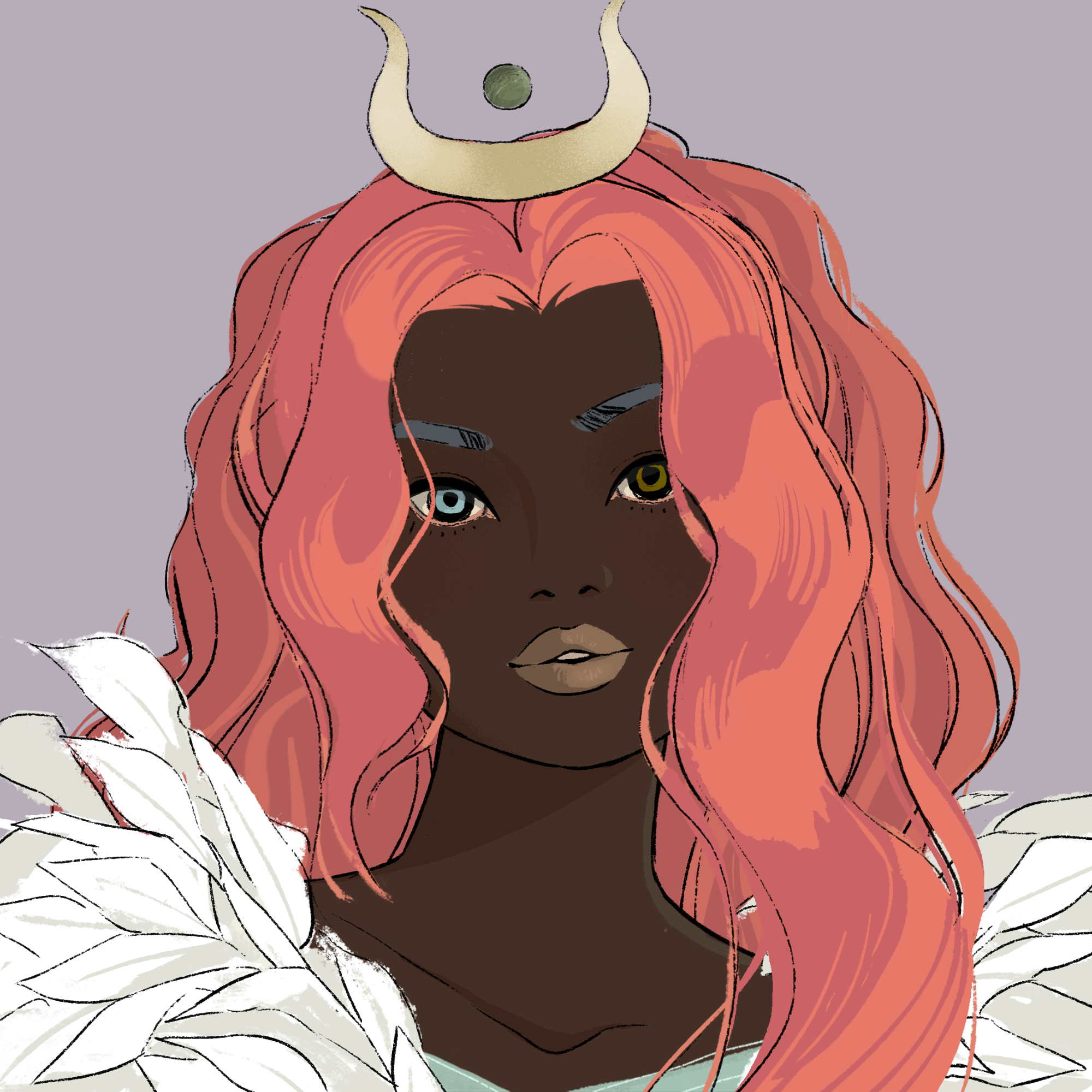 a portrait of Monoi, the stimulating diadem
