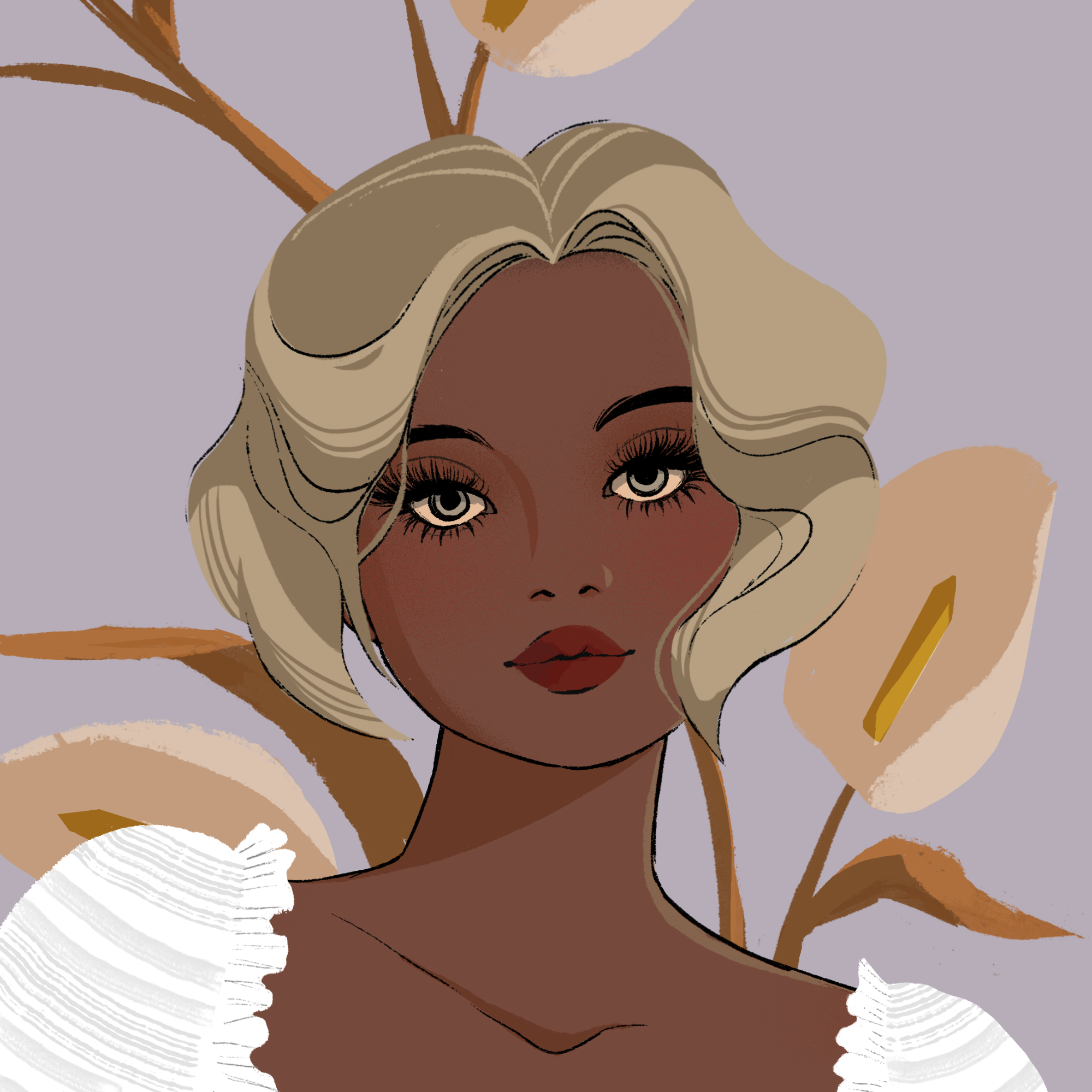 a portrait of Yarrow, the boysenberry sickle