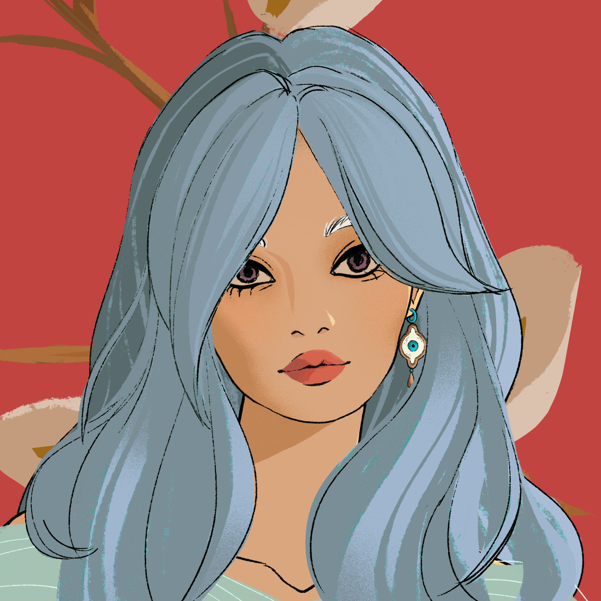 a portrait of Lila, the lithe conch