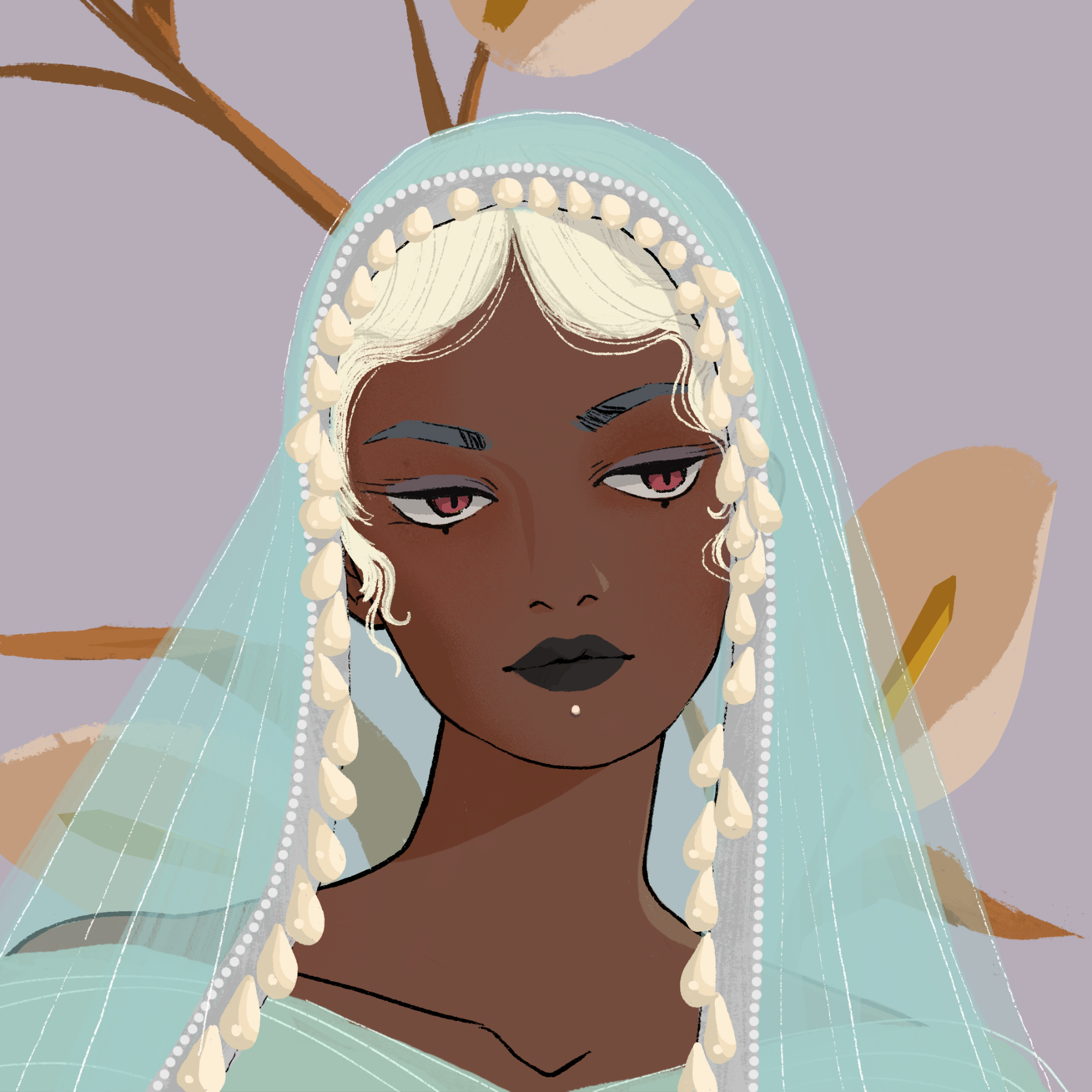 a portrait of Harmony, the handsome goblet