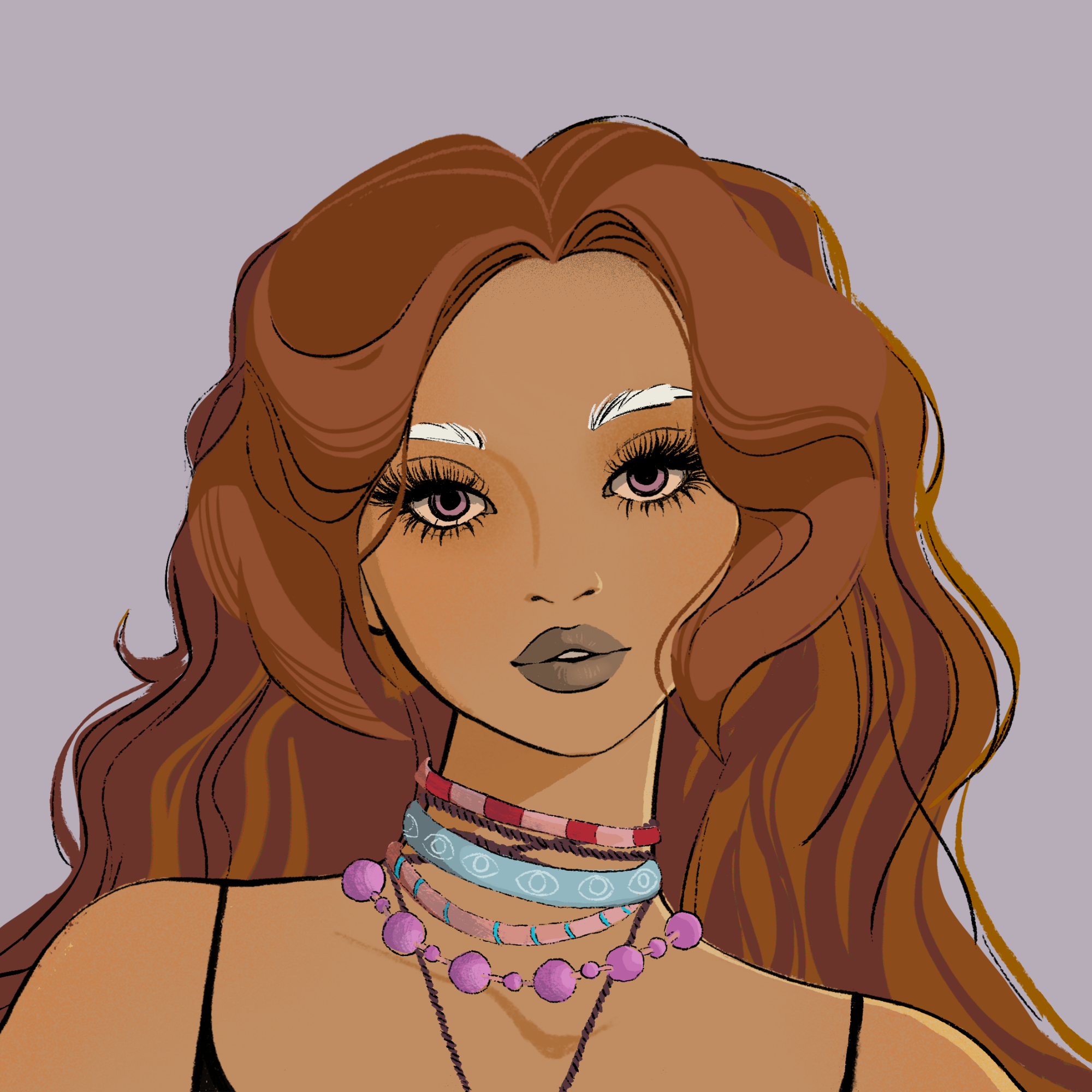 a portrait of Persimmon, the calm star