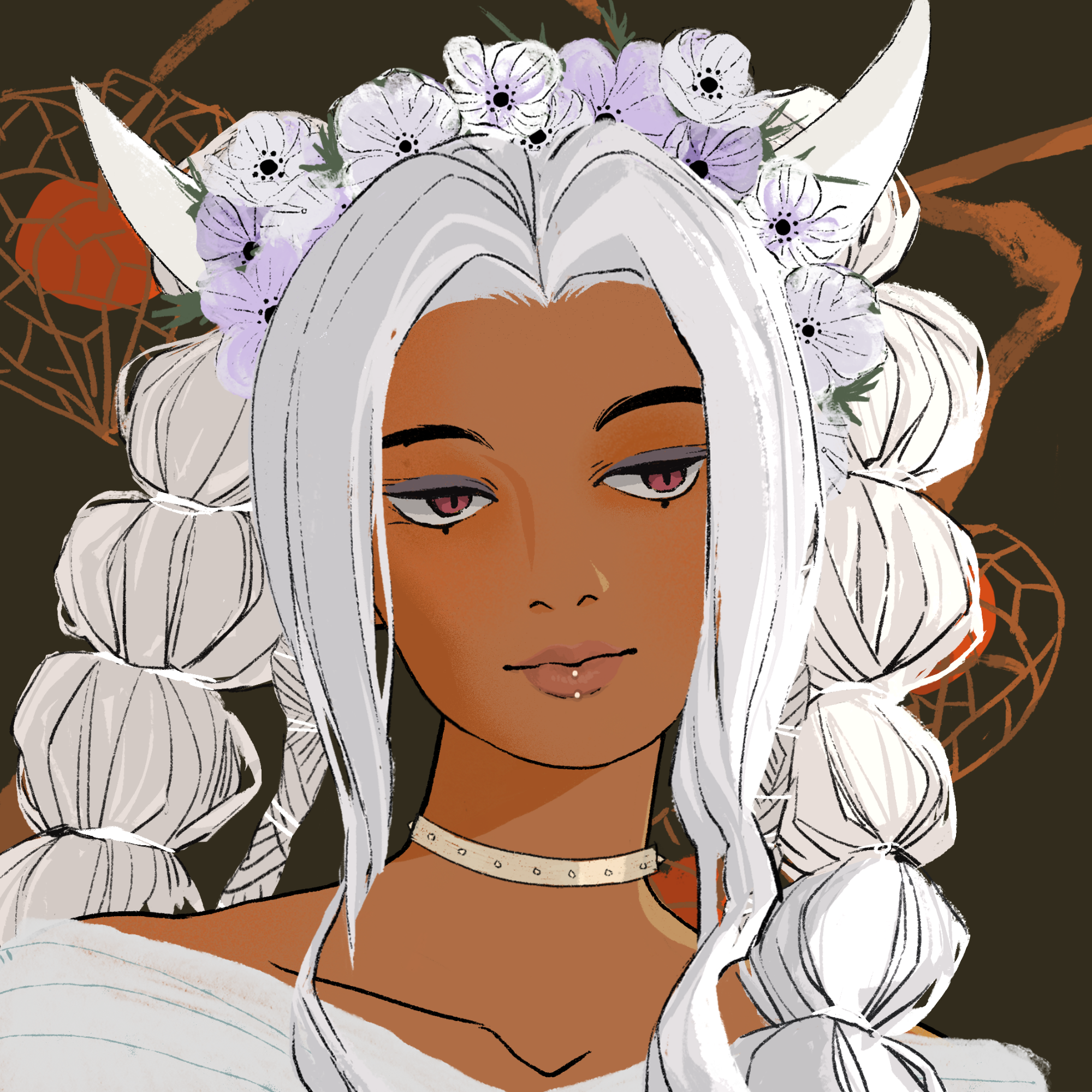 a portrait of Agaric scarecrow