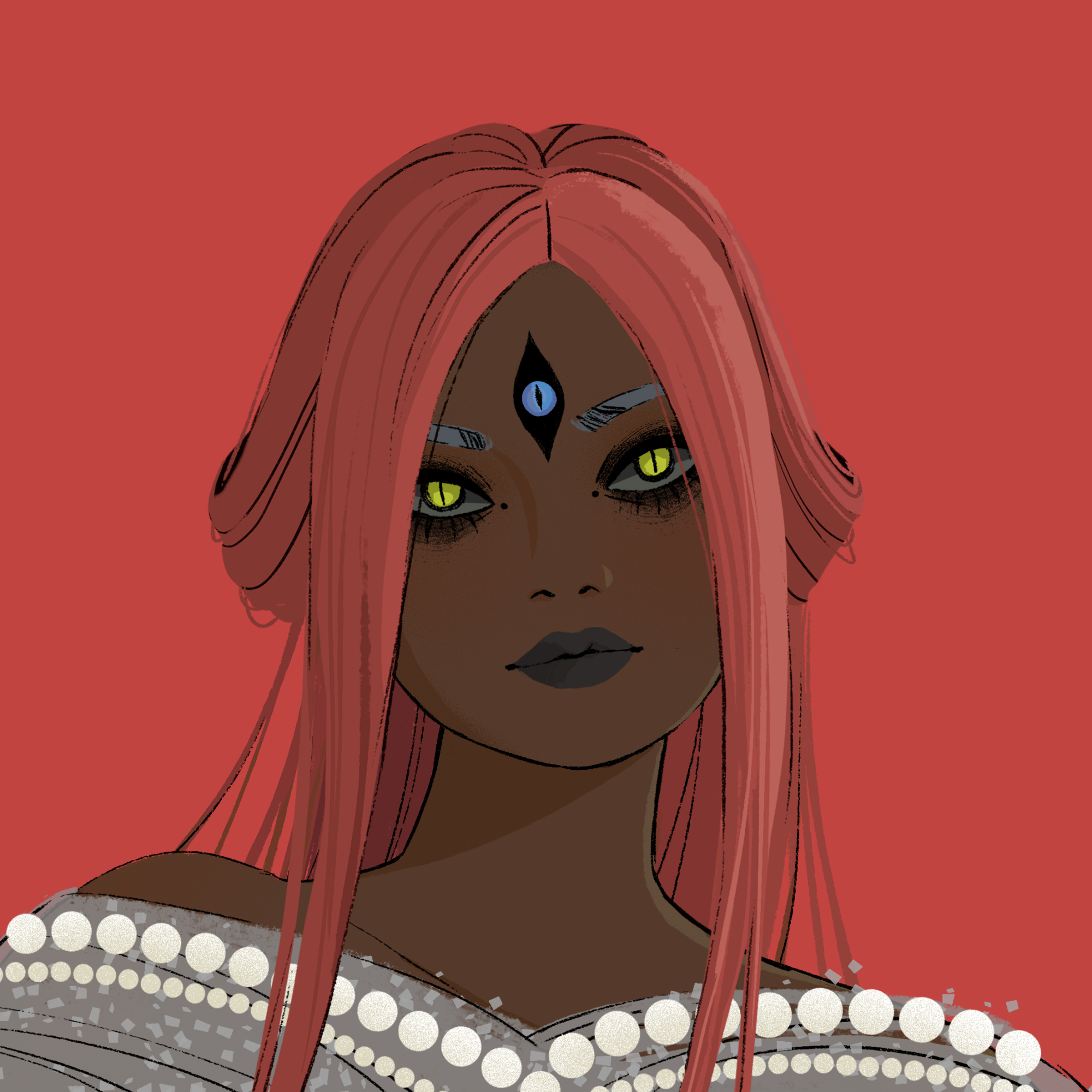 a portrait of Primrose, the lovely pearl