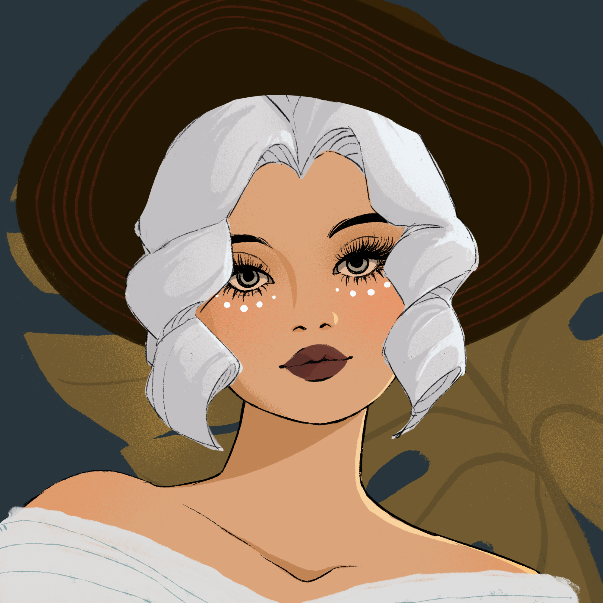 a portrait of Violet the ambrosial