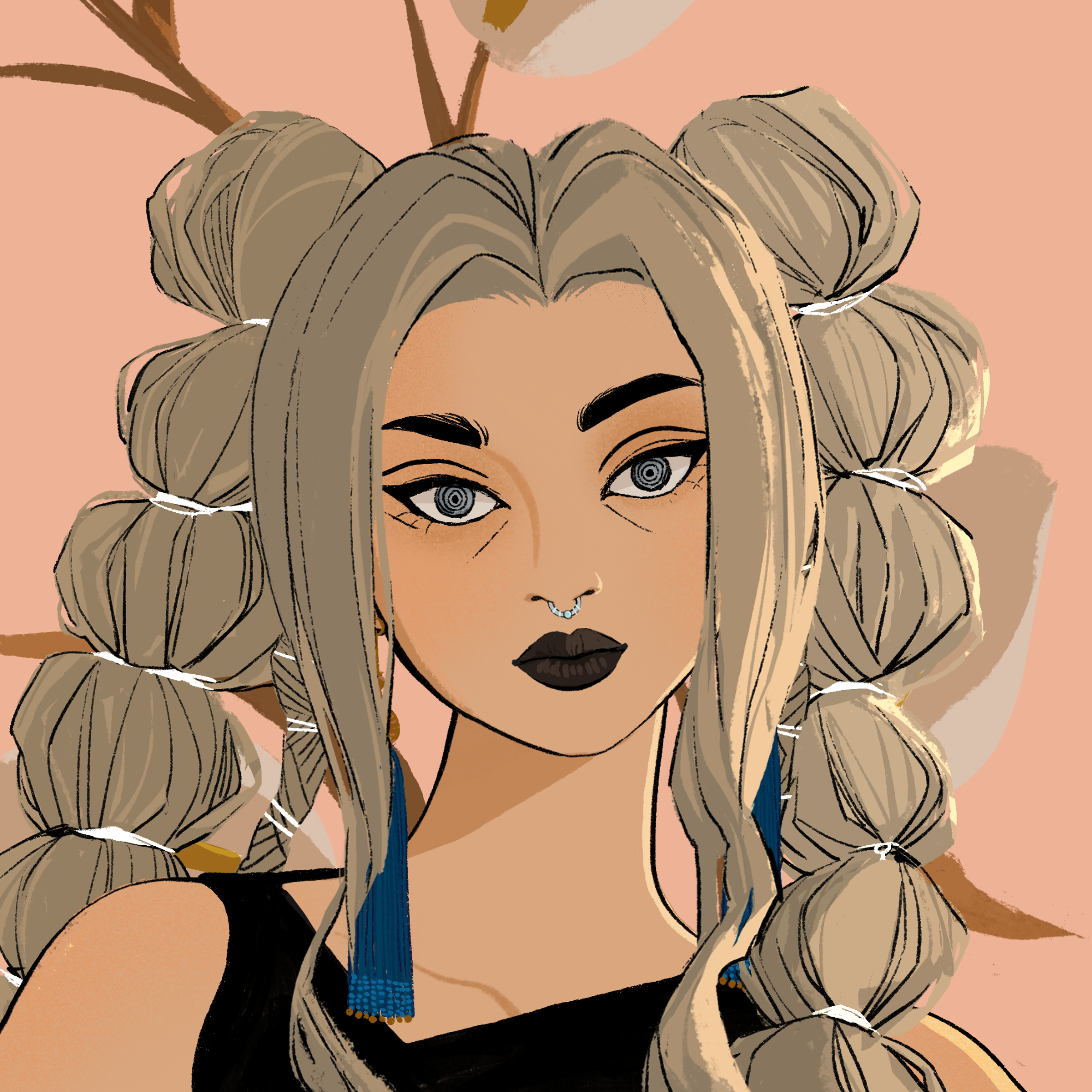 a portrait of Citrine the luxurious