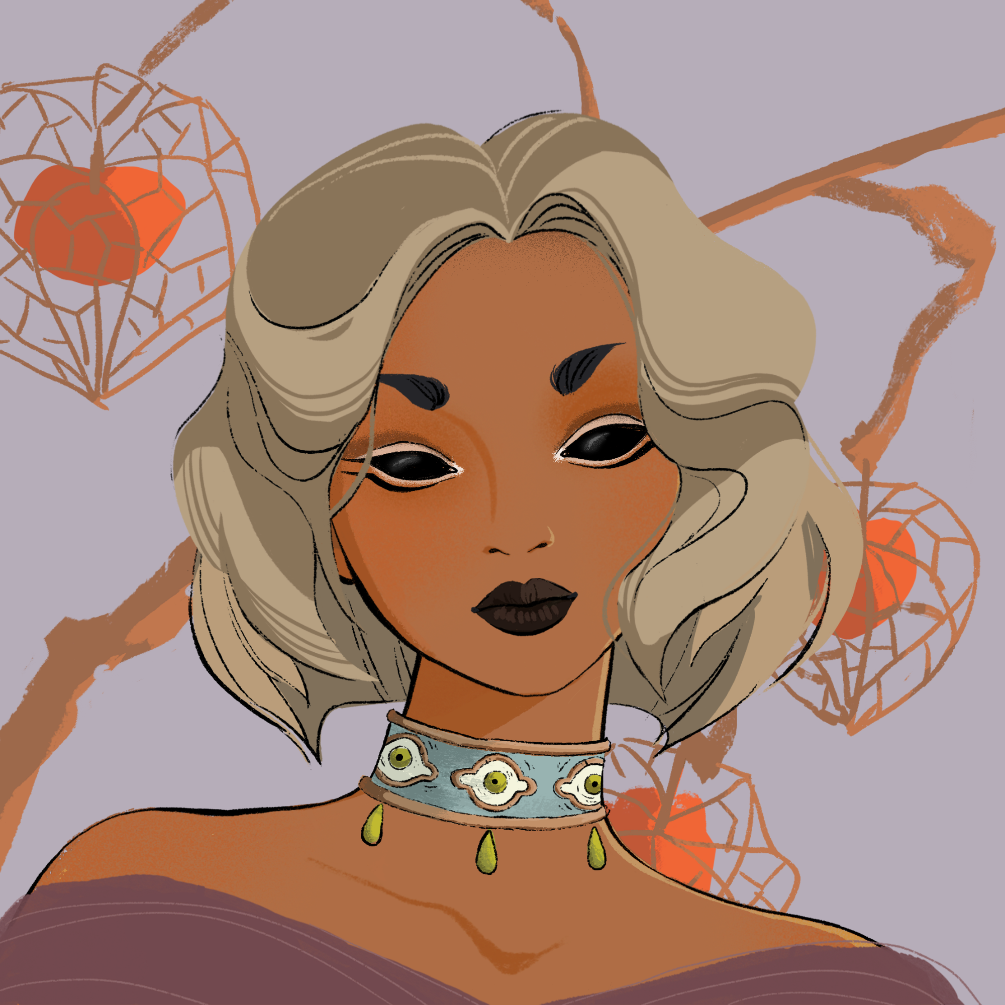 a portrait of Strawberry of the wastes