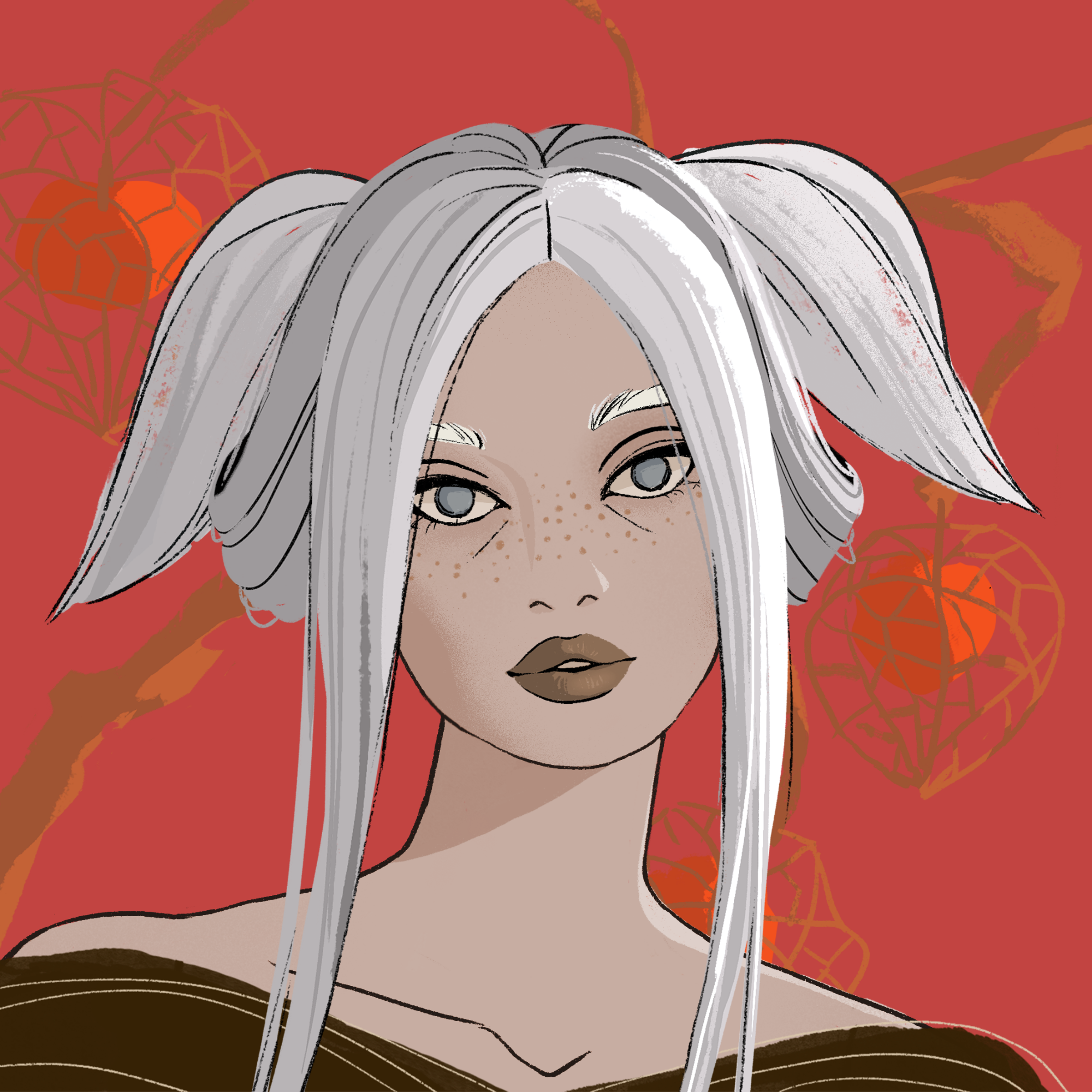 a portrait of Delicata, the boysenberry honeycomb