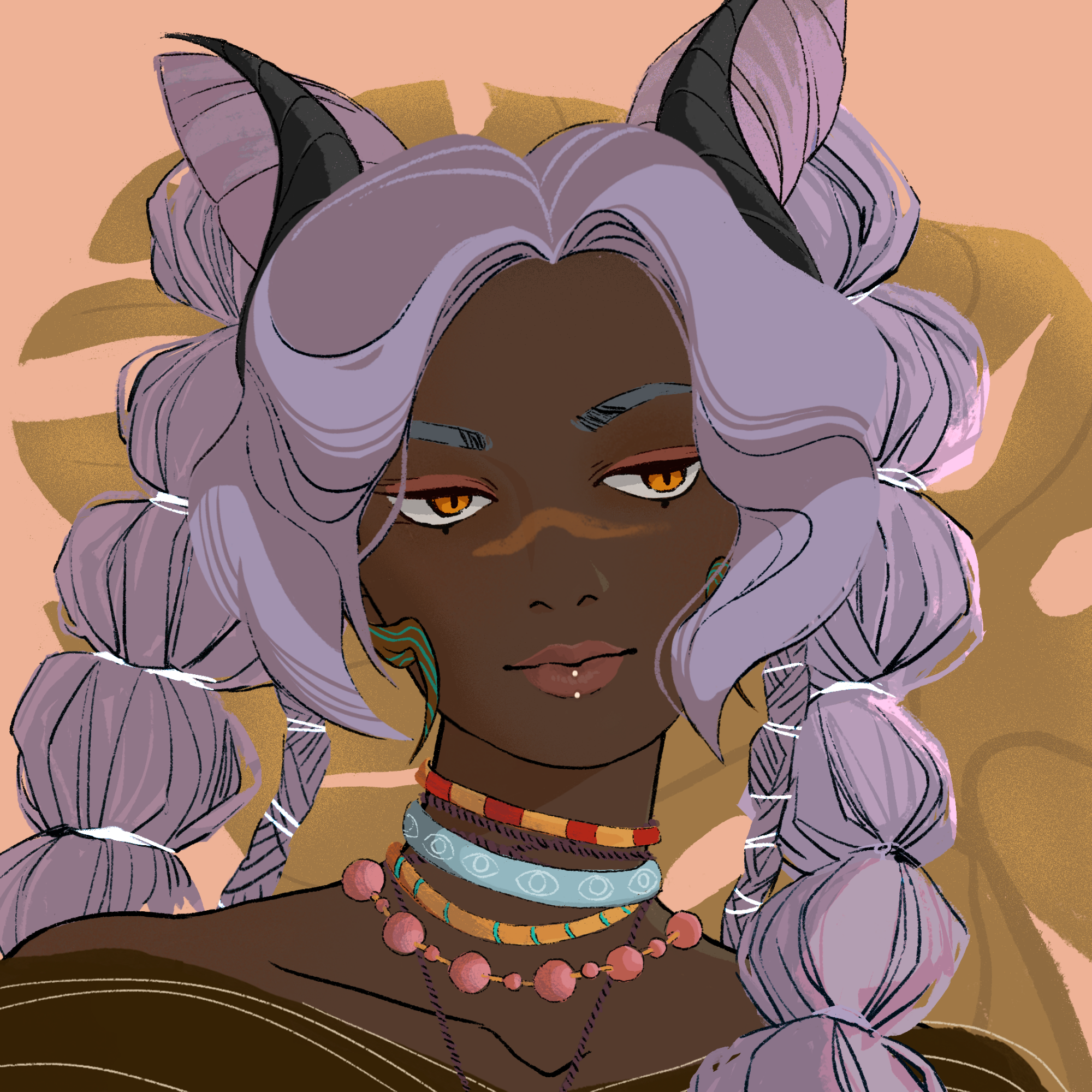 a portrait of Hailstorm, the fleshy glow