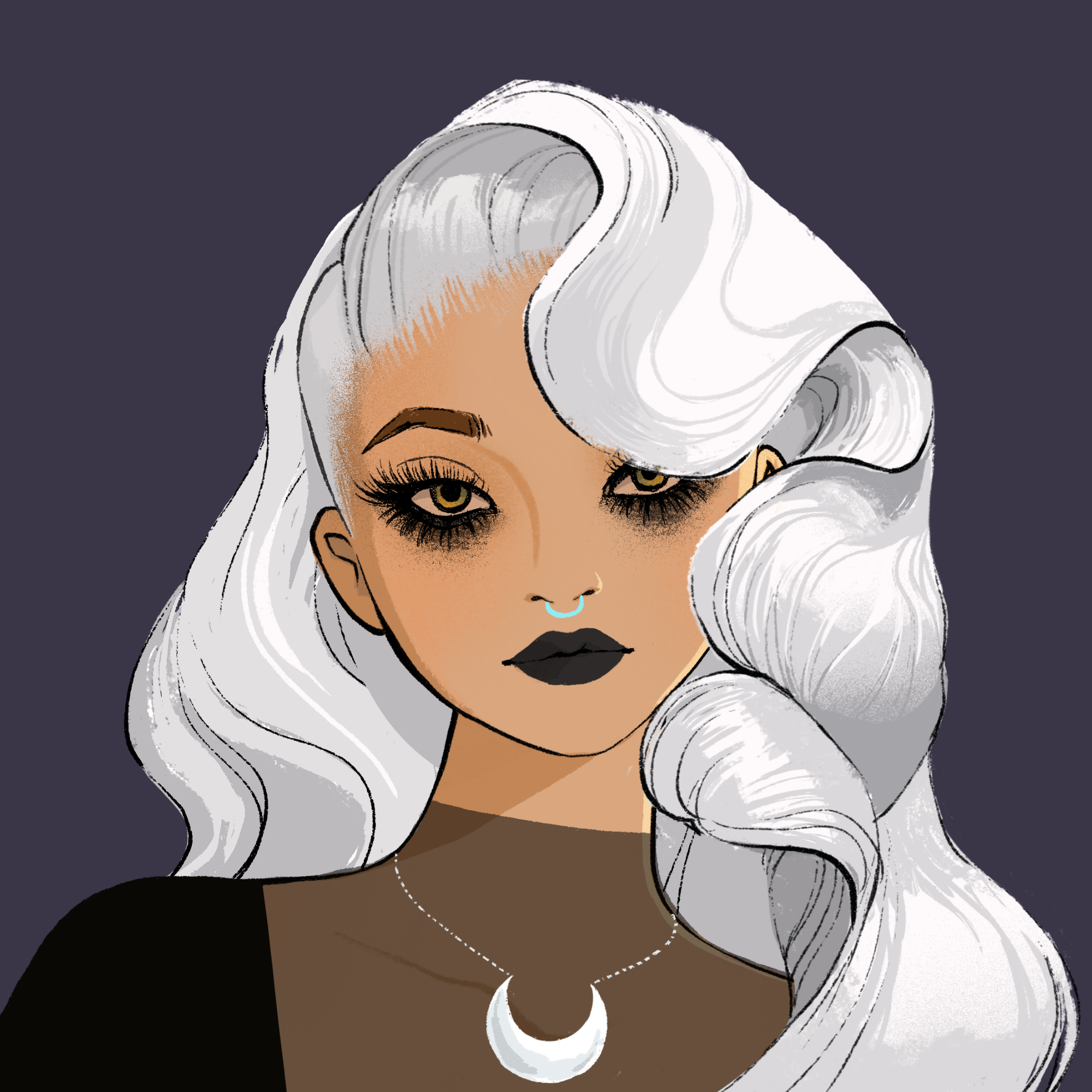 a portrait of Tiama the cruel