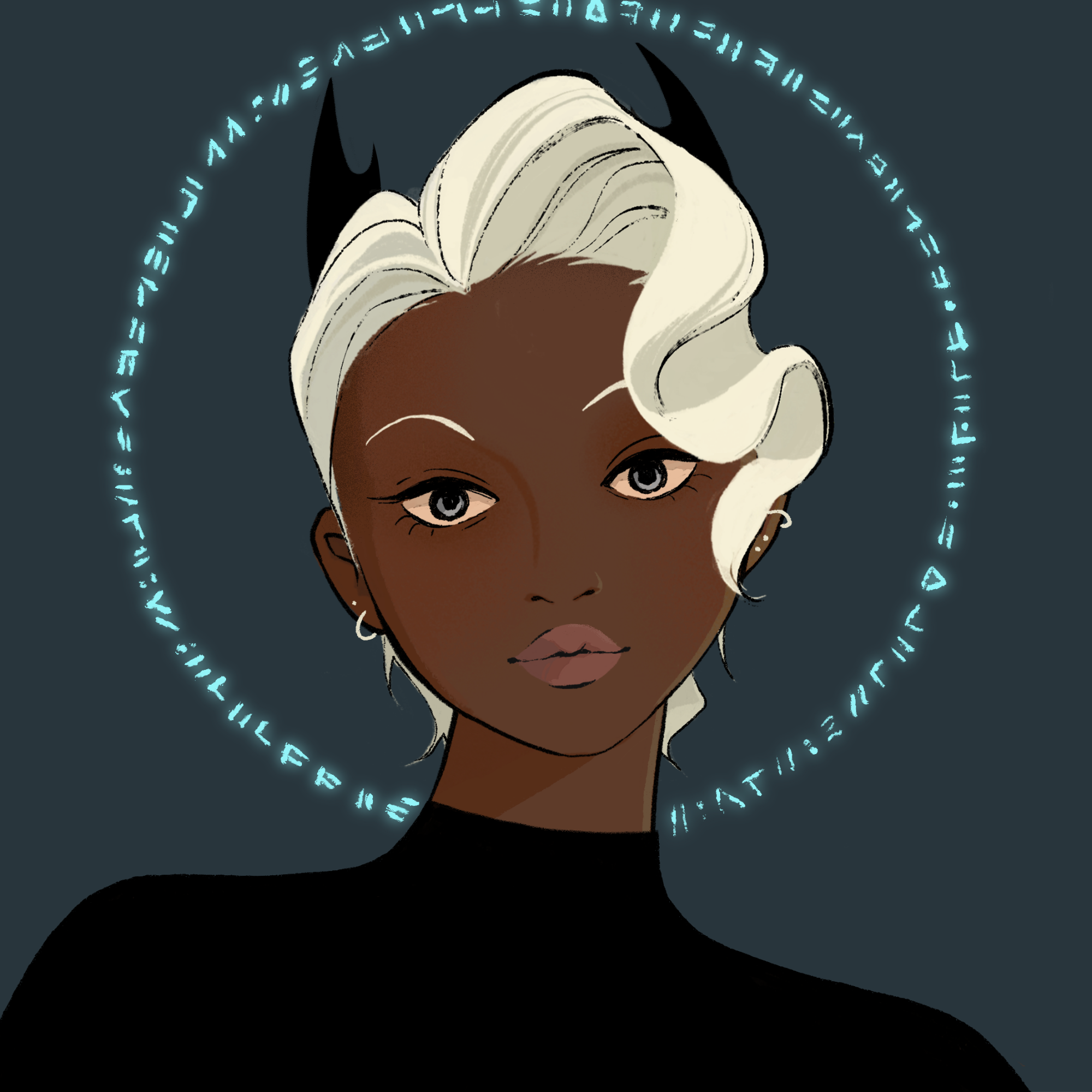 a portrait of Ursa the professorial