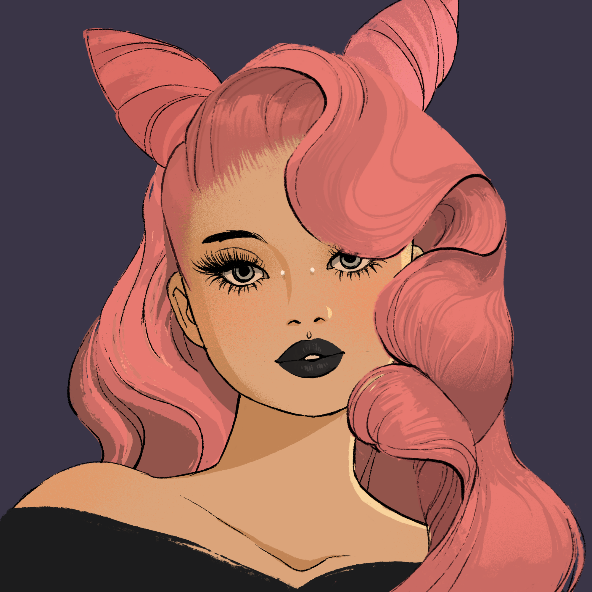 a portrait of Garnet the melodious