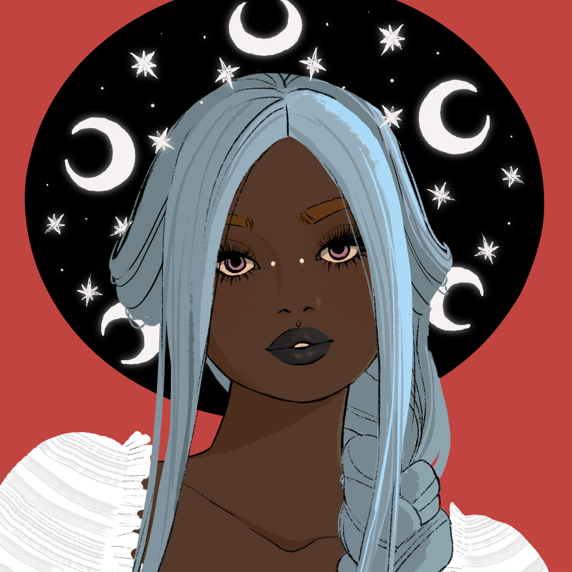 a portrait of Watercress, the taupe scythe