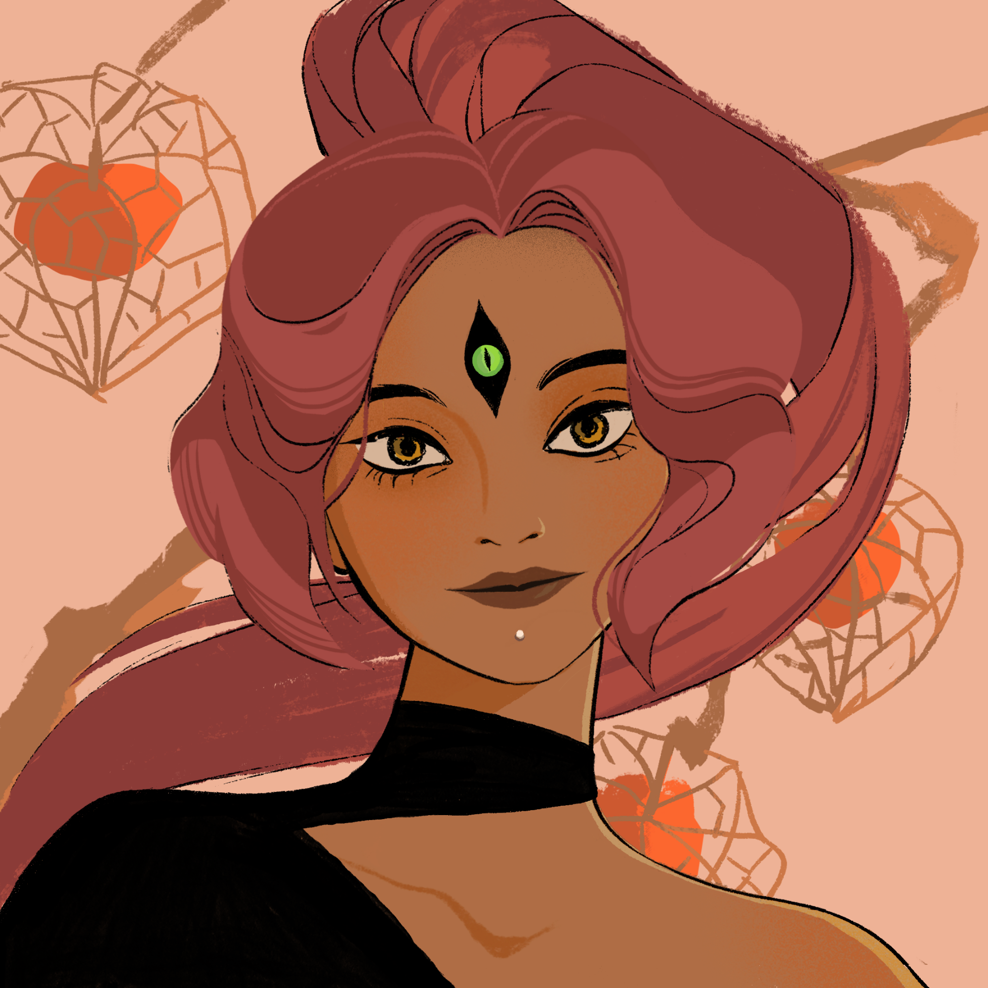 a portrait of Volcano, the red-hot conflagration