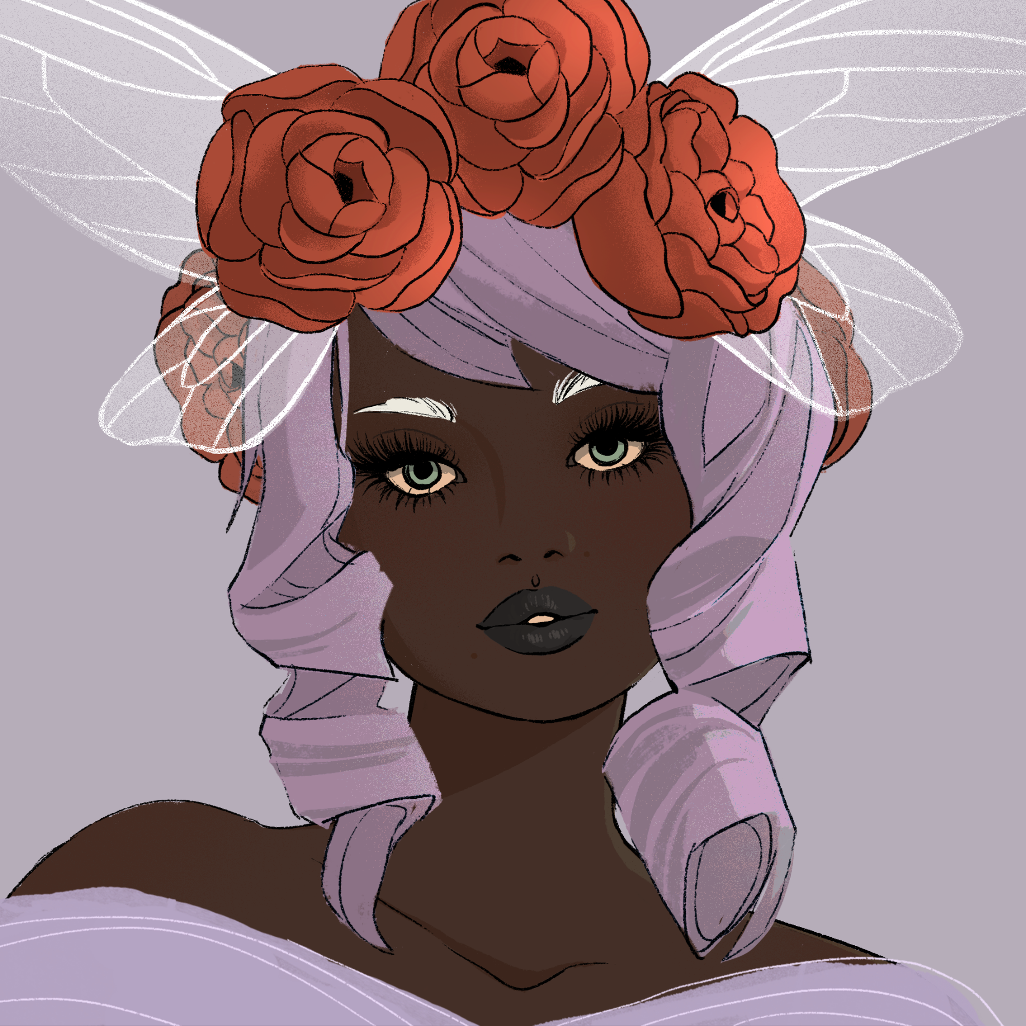 a portrait of Delicata the solemn