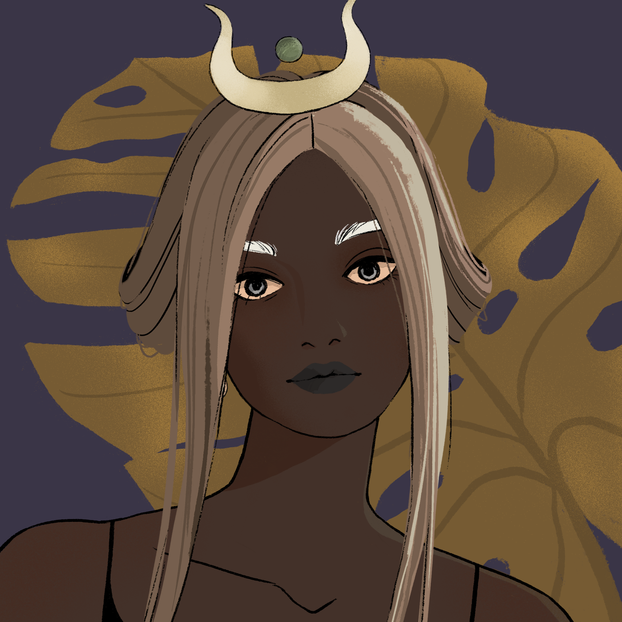 a portrait of Cantaloupe the cloudless