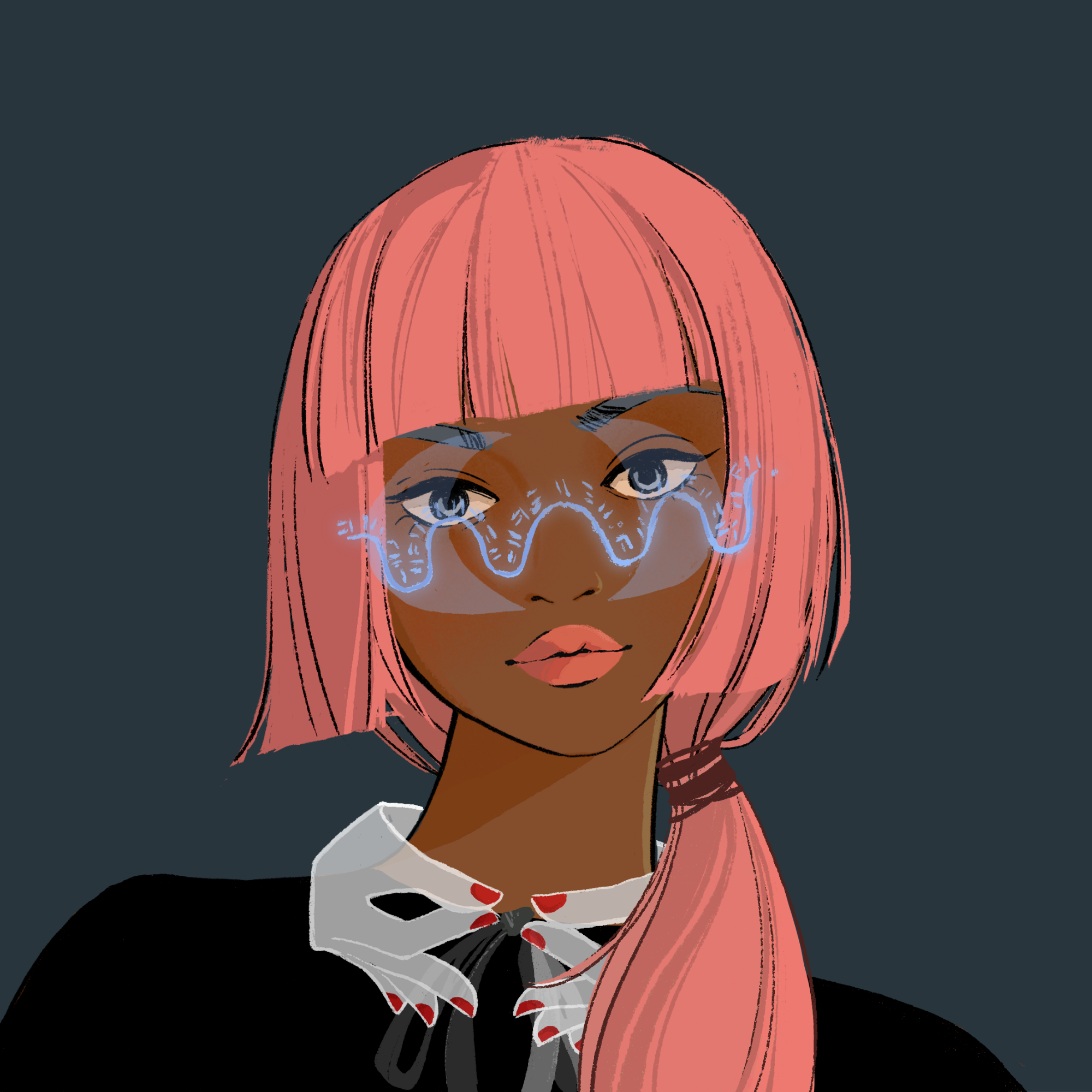 a portrait of Cassiopeia, the keen flask