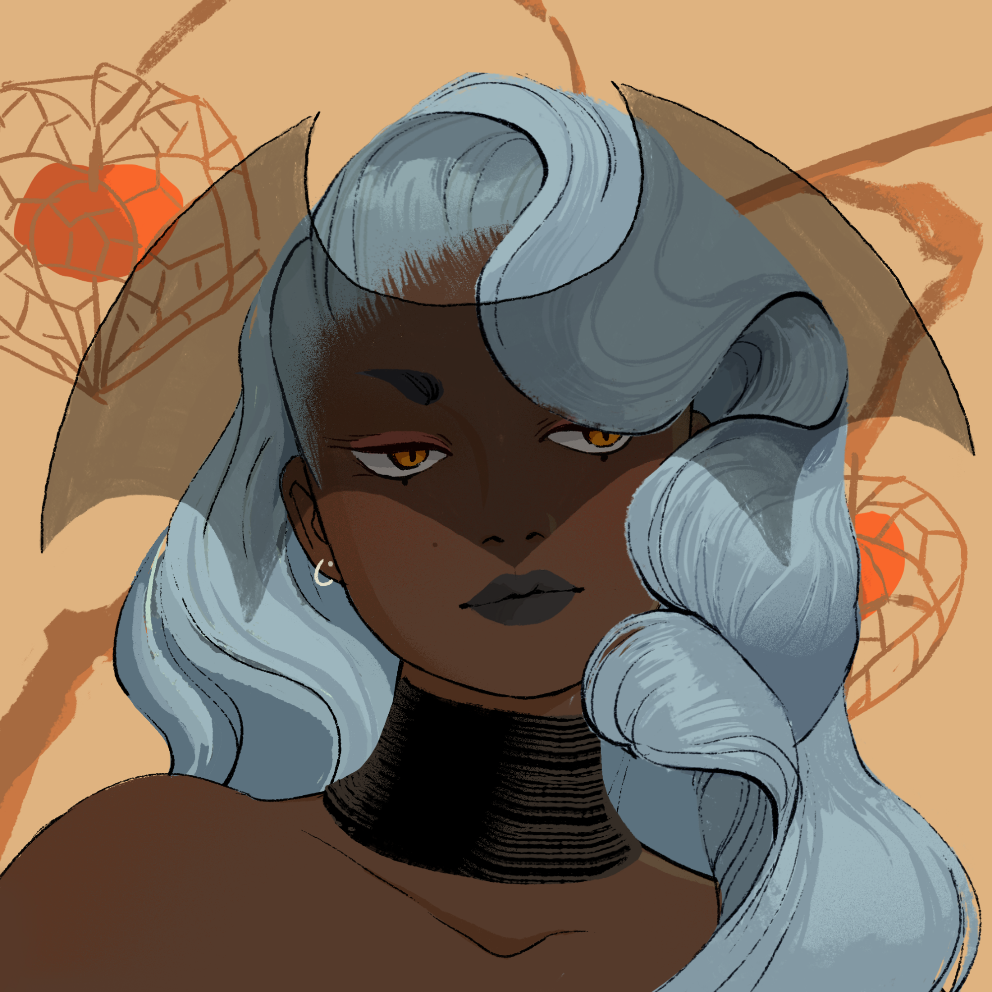 a portrait of Tiama the lithe