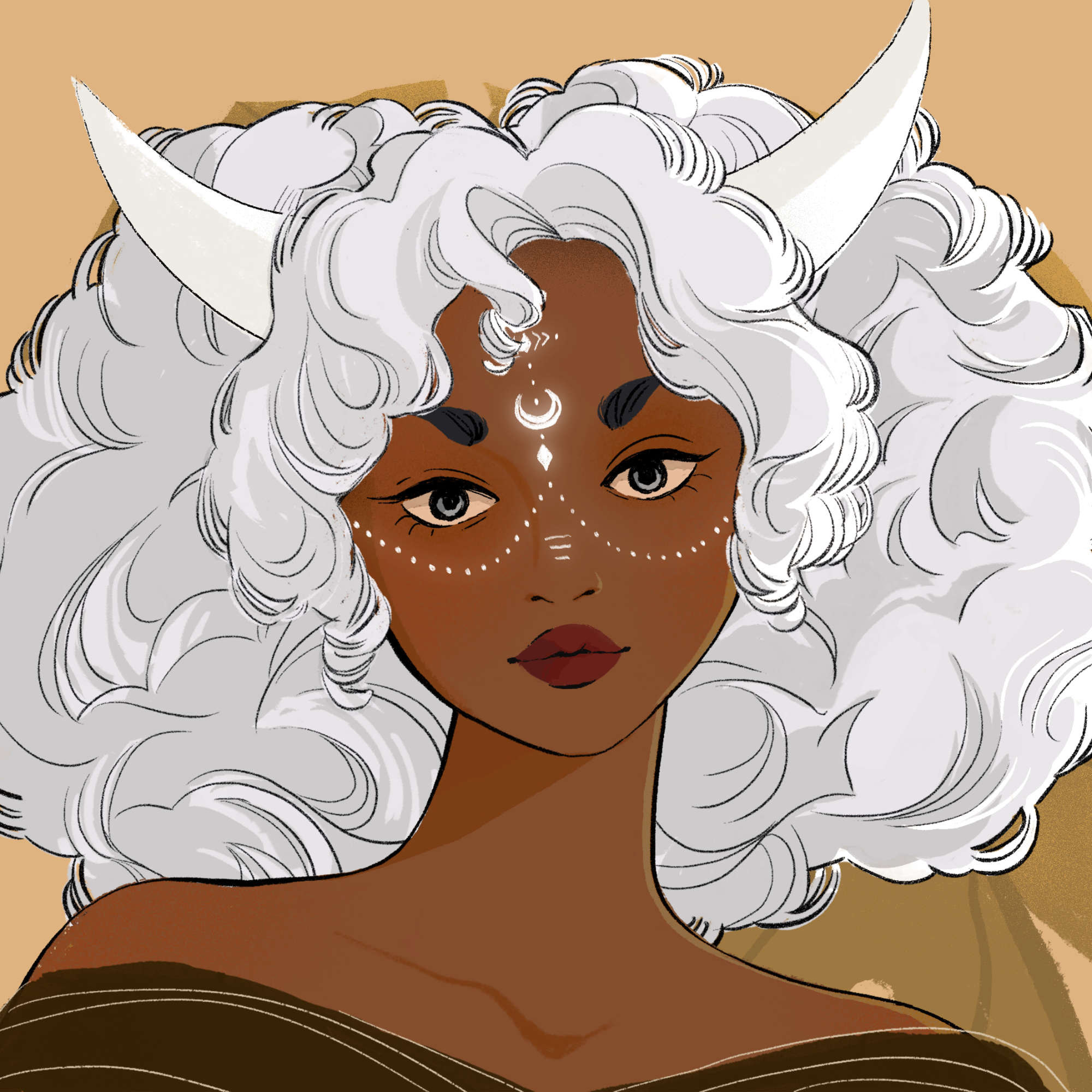 a portrait of Chamomile, the currant biscuit